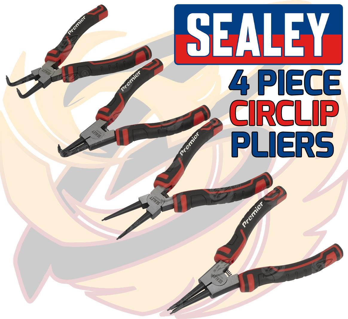SEALEY 4PCS 7" CIRCLIP PLIERS