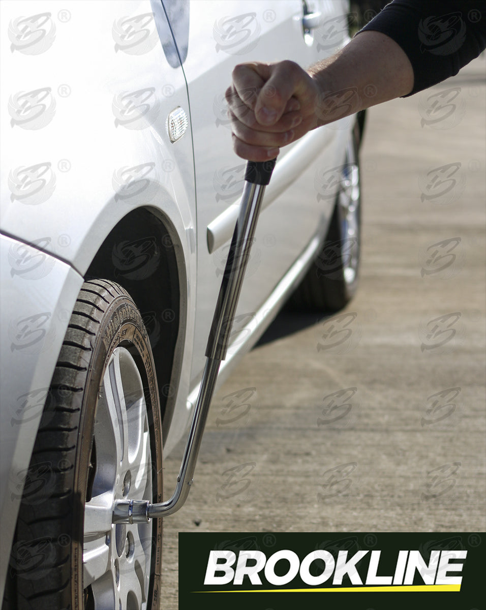 BROOKLINE 1/2" DRIVE EXTENDABLE TYRE WRENCH ( 17MM - 19MM - 21MM - 23MM )