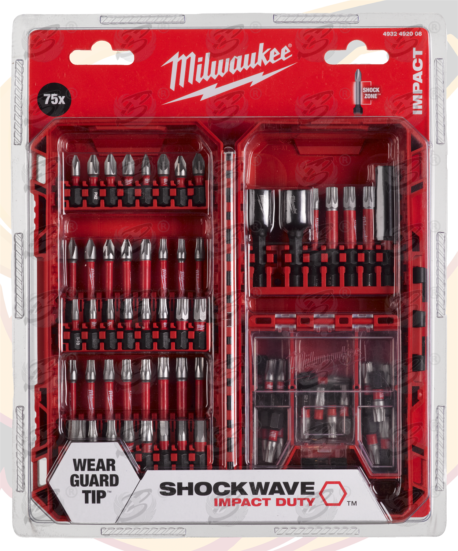 Milwaukee 75 Piece Impact Drill / Driver Bit Set ( Shockwave Impact Duty ) ( 4932492008 )