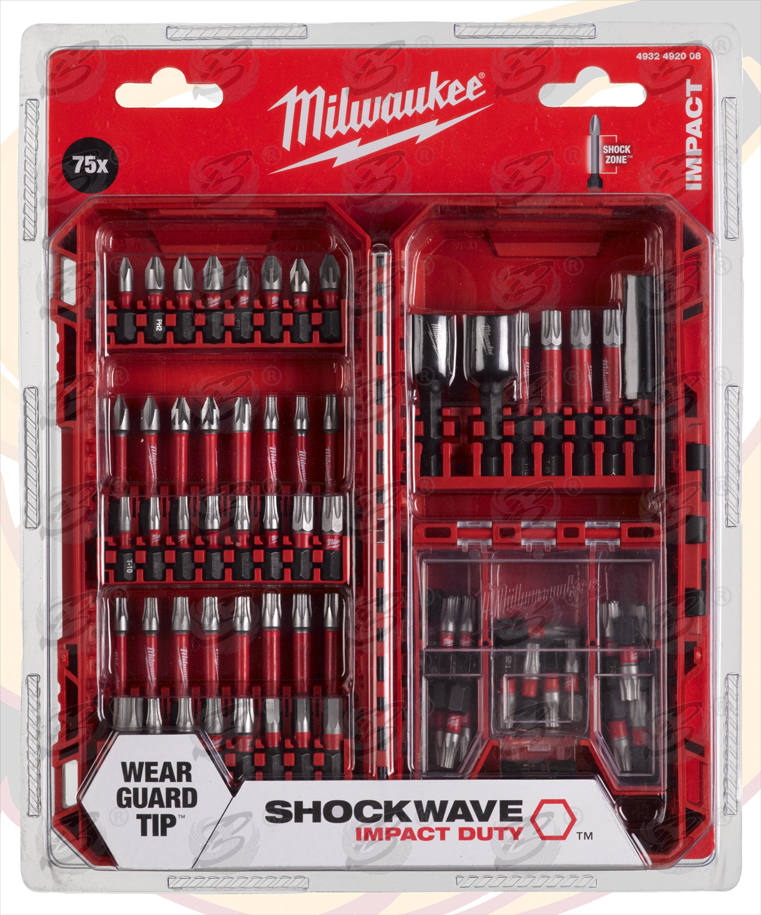 MILWAUKEE 75PCS IMPACT DRILL / DRIVER BIT SET ( SHOCKWAVE IMPACT DUTY )