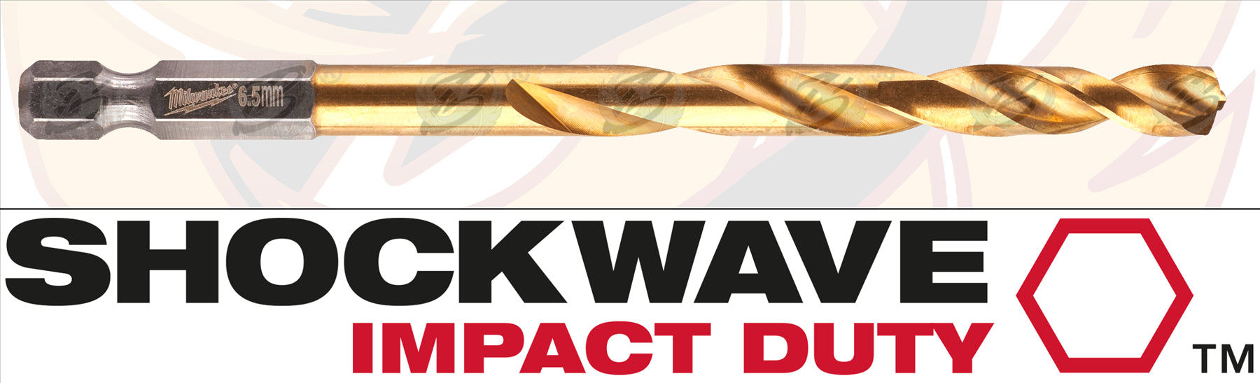 MILWAUKEE 6.5MM HSS TITANIUM METAL RED HEX DRILL BIT