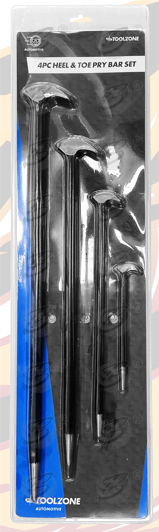 Toolzone 4 Piece Heel & Toe Pry Bars ( Podger Bars ) ( PN087 )