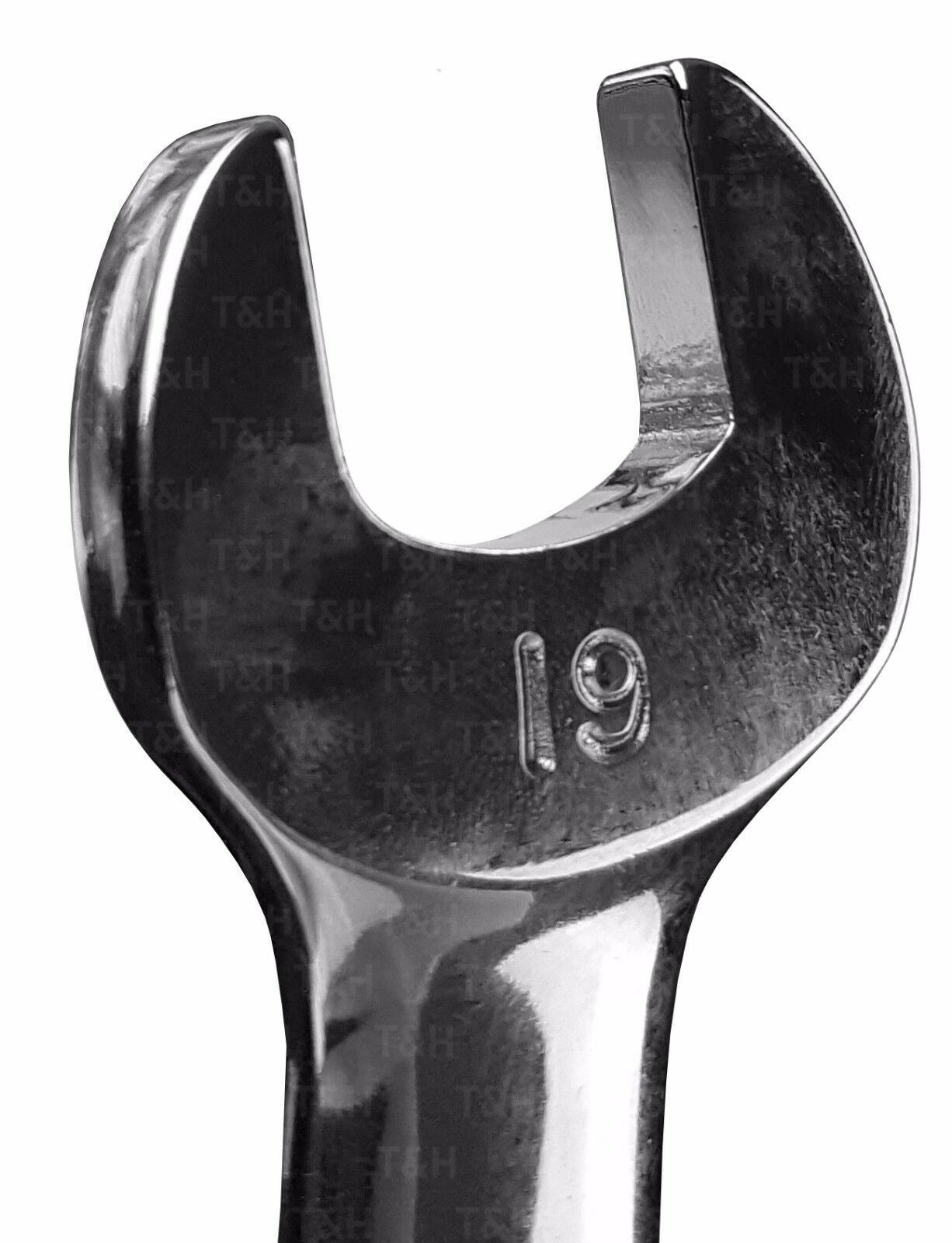 US PRO 12PCS STUBBY COMBINATION RATCHET SPANNERS