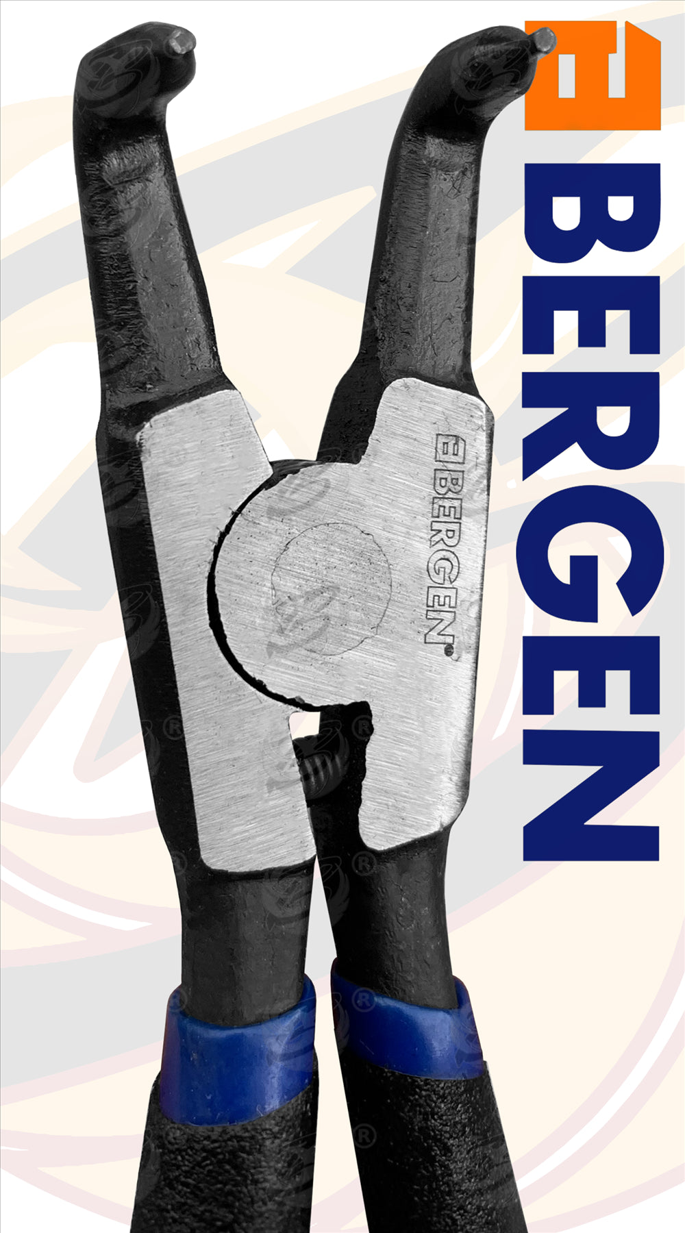 BERGEN 4PCS 7" CIRCLIP PLIER SET