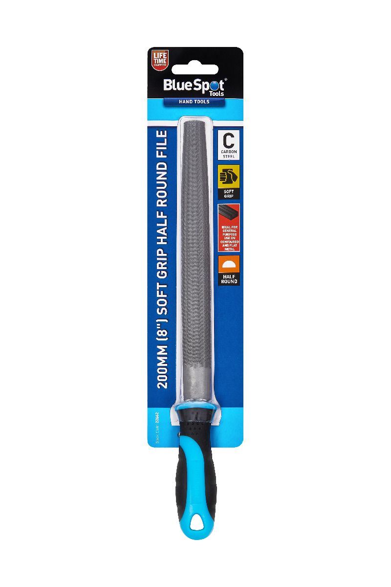 BlueSpot 200mm (8") Soft Grip Half Round File ( 22662 )