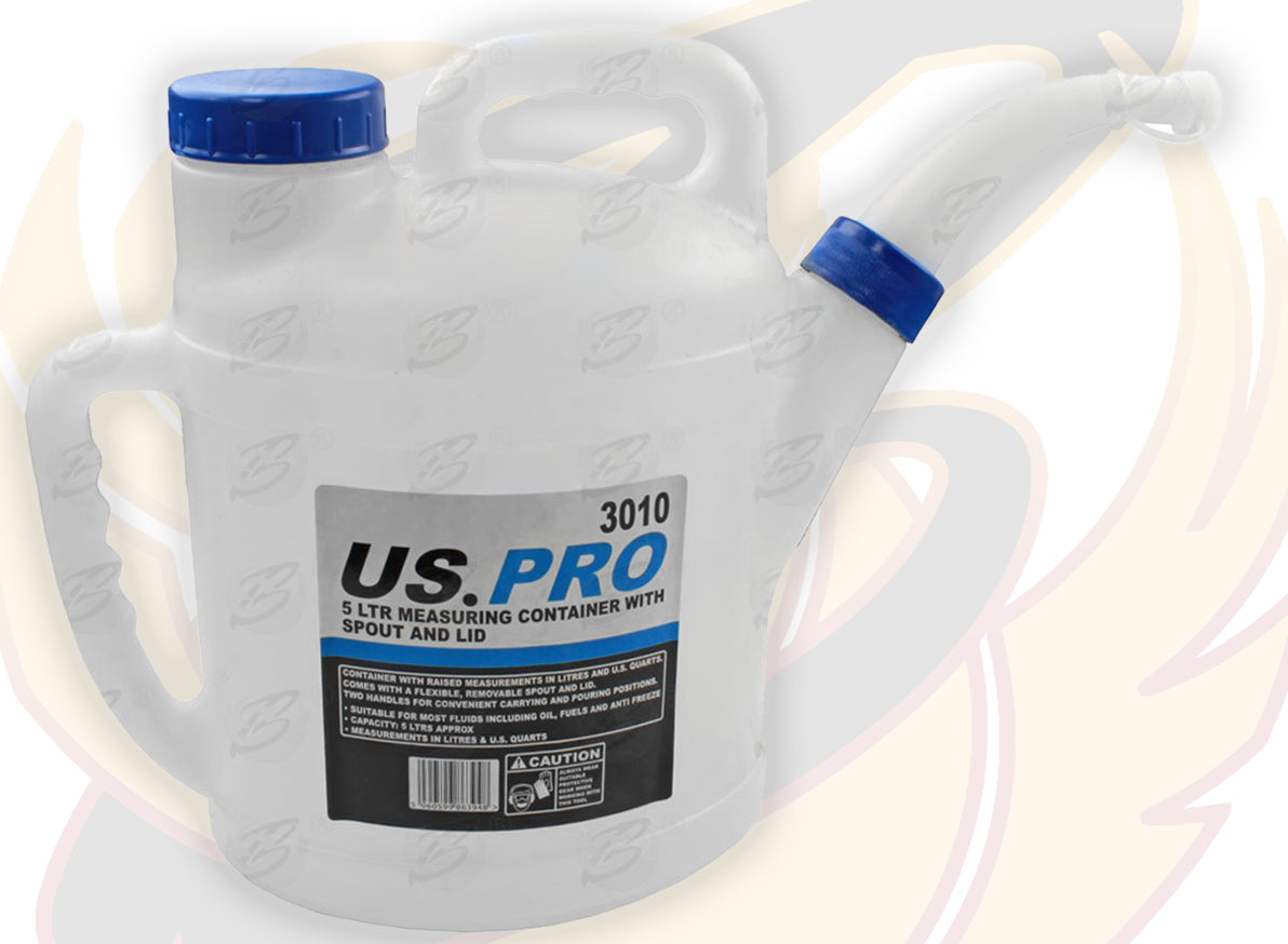 US PRO 5L MEASURING JUG WITH SPOUT