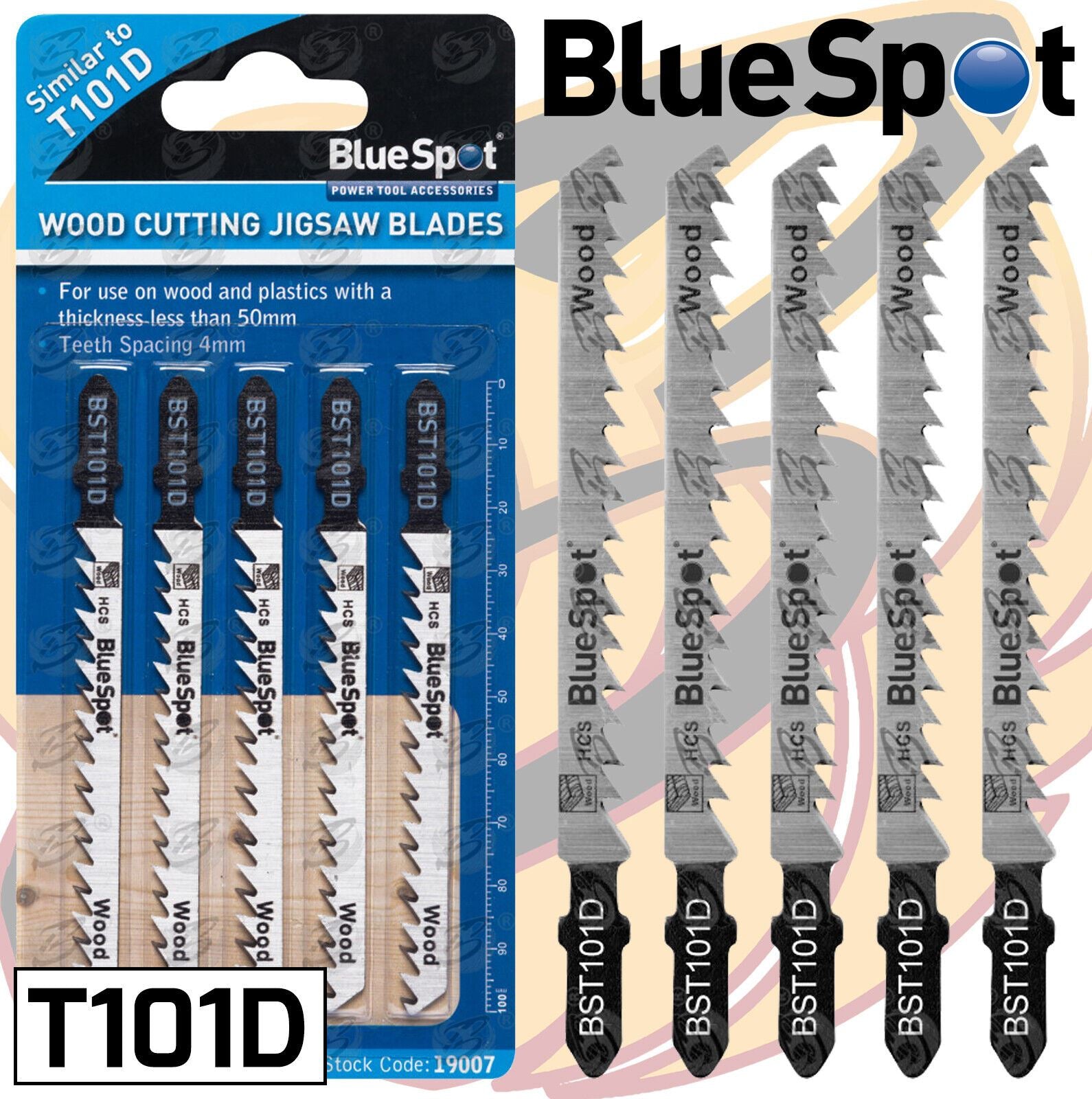 BlueSpot T101D 6Tpi Jigsaw Blades 19007
