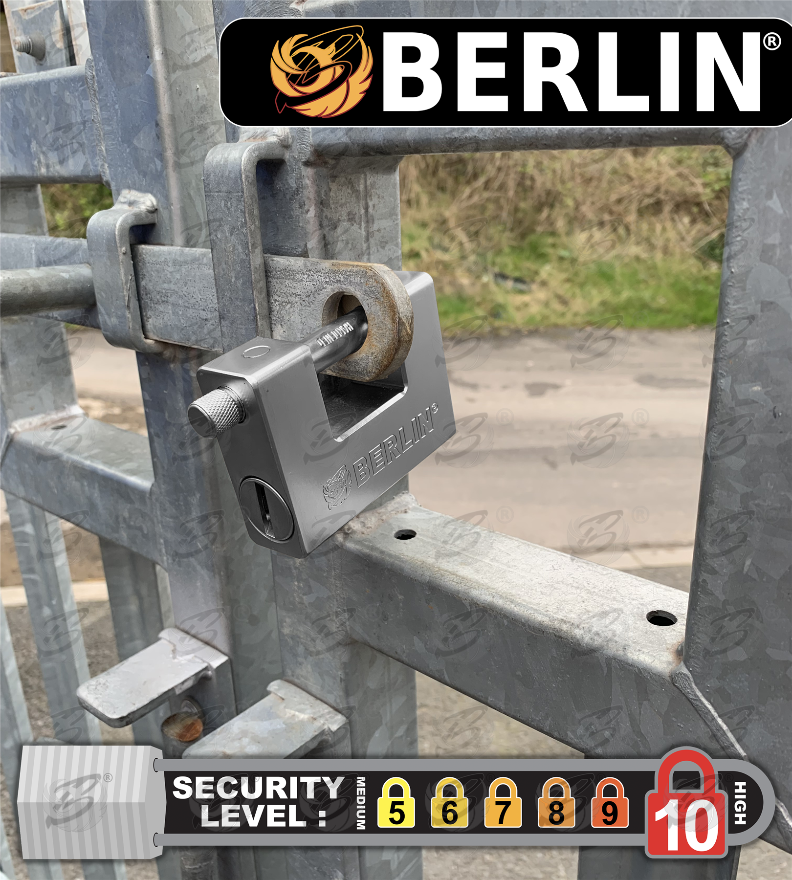 Berlin Tools 94mm Shutter "C" Type / Container Padlock ( x 2 ) BER009 ( x 2 )