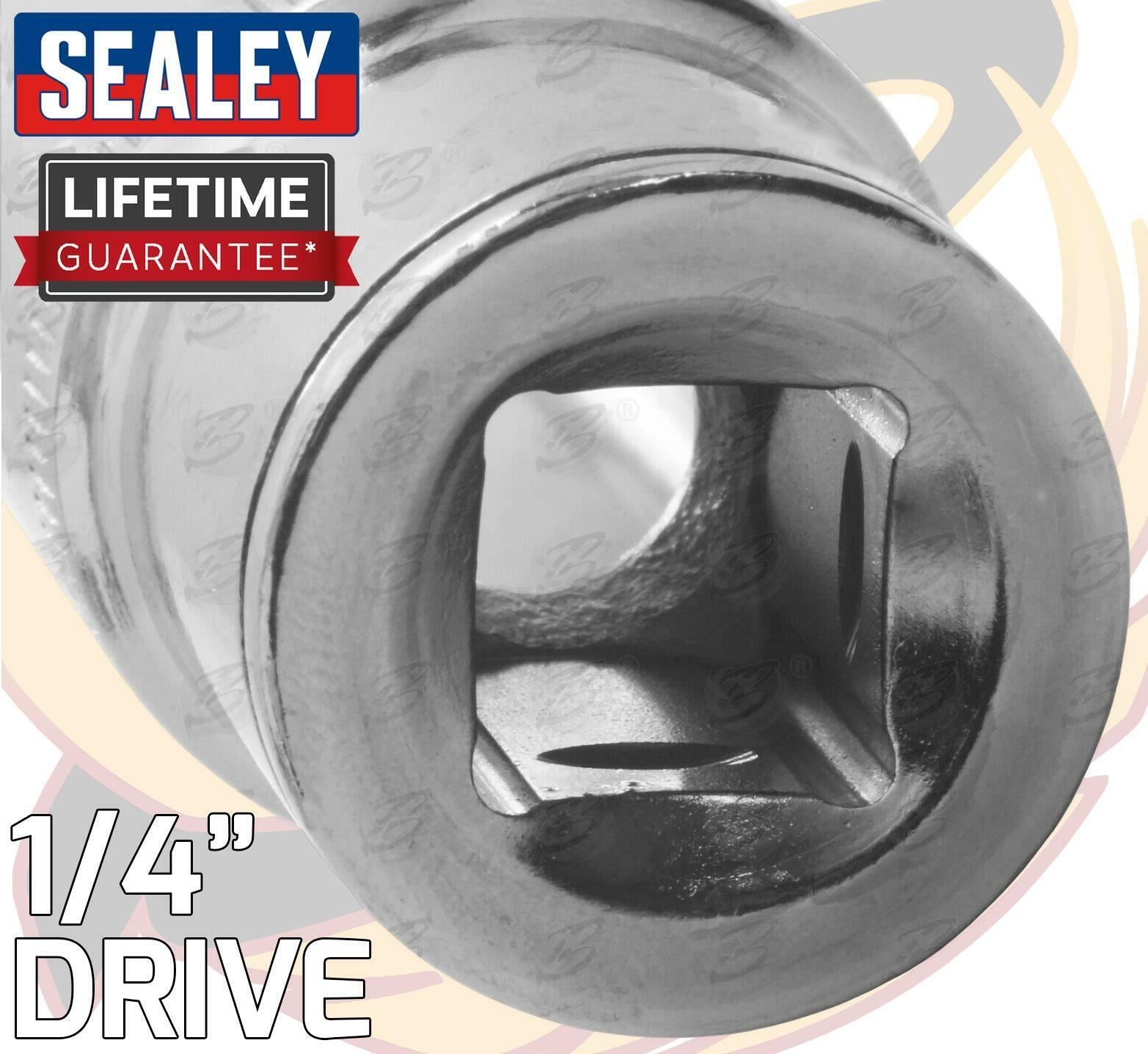 Sealey 43 Piece 1/4" Drive 6 Point Socket Set 4mm - 14mm ( TBT33 )