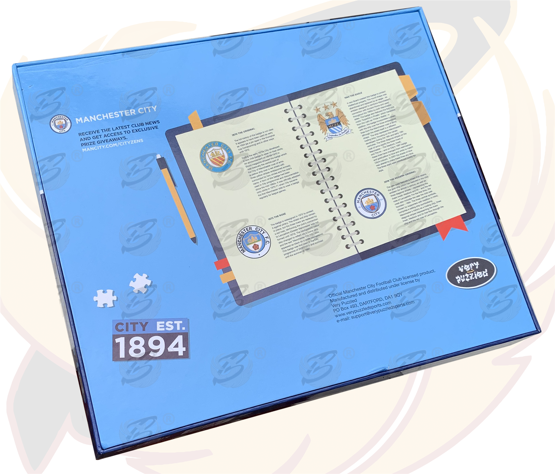 Manchester City 4 Piece Colour-In Jigsaw Puzzle ( MCFC_PUZZLE )