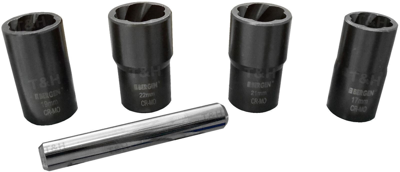 US Pro 5 Piece 1/2" Drive Impact Twist Sockets 17mm - 22mm 3238