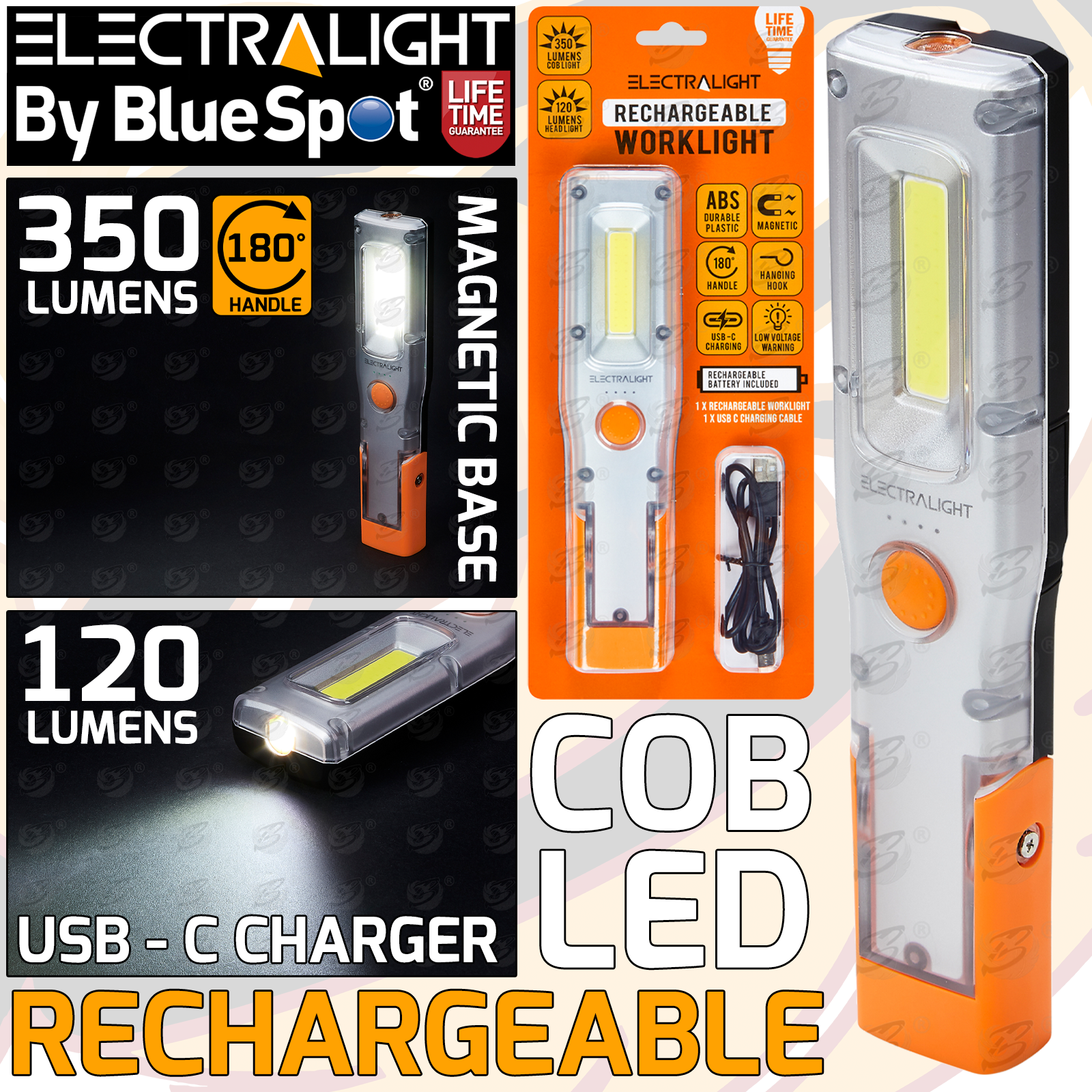 Electralight 330Lumen Rechargeable Work Light ( 65322 )