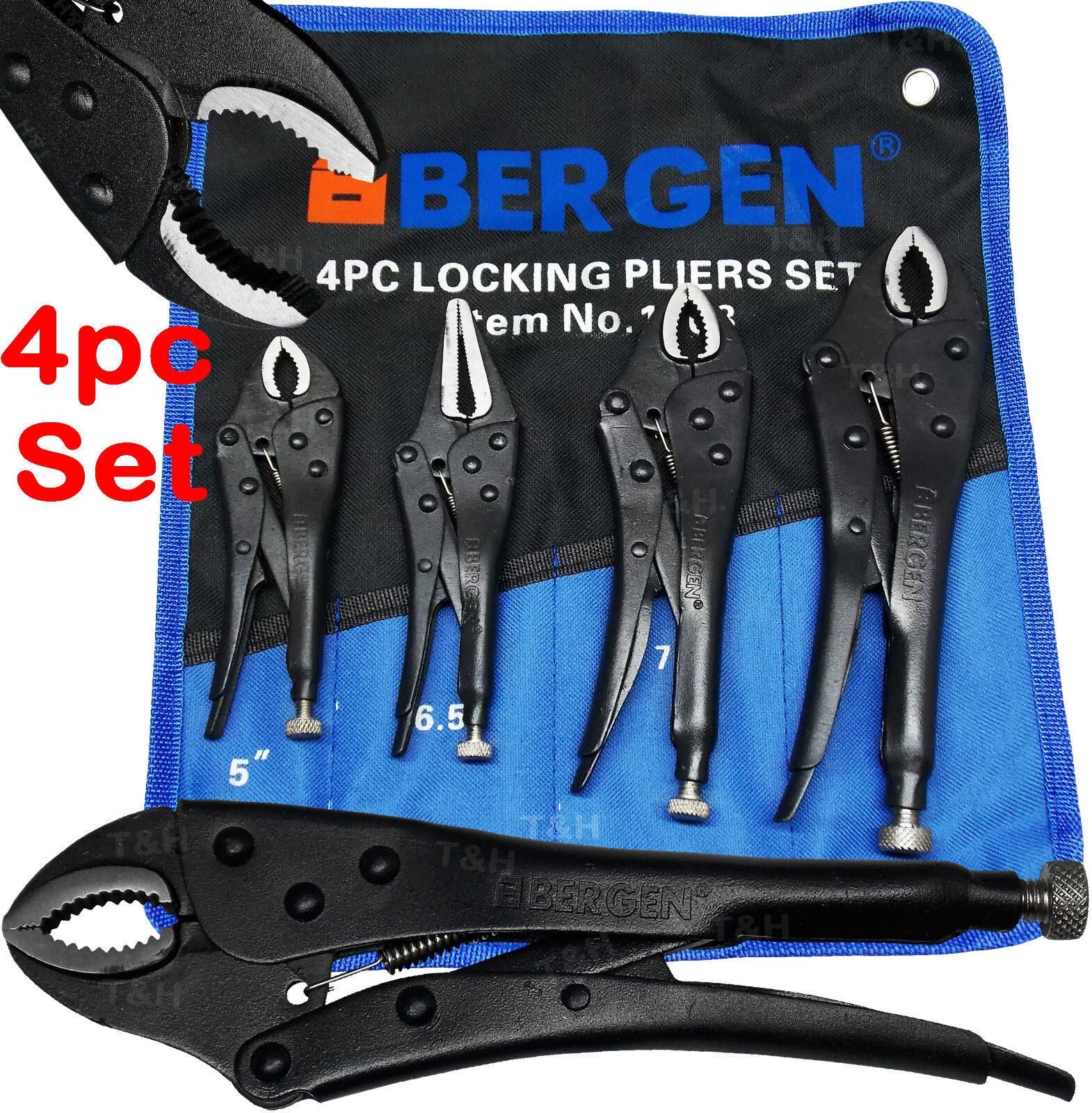 US Pro 4 Piece Locking pliers Set 1676