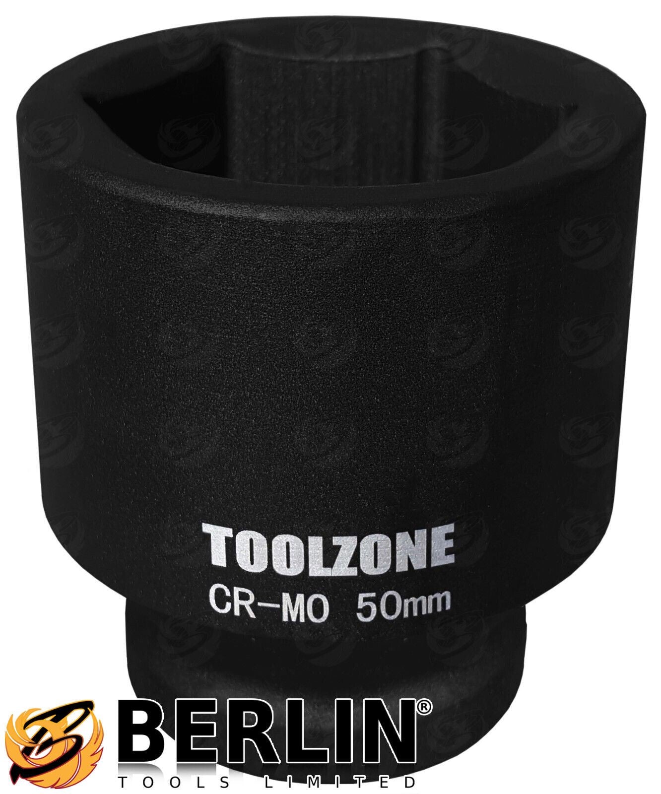 Toolzone 10 Piece 1" Drive 6 Point Deep Impact Sockets 22mm - 50mm SS033