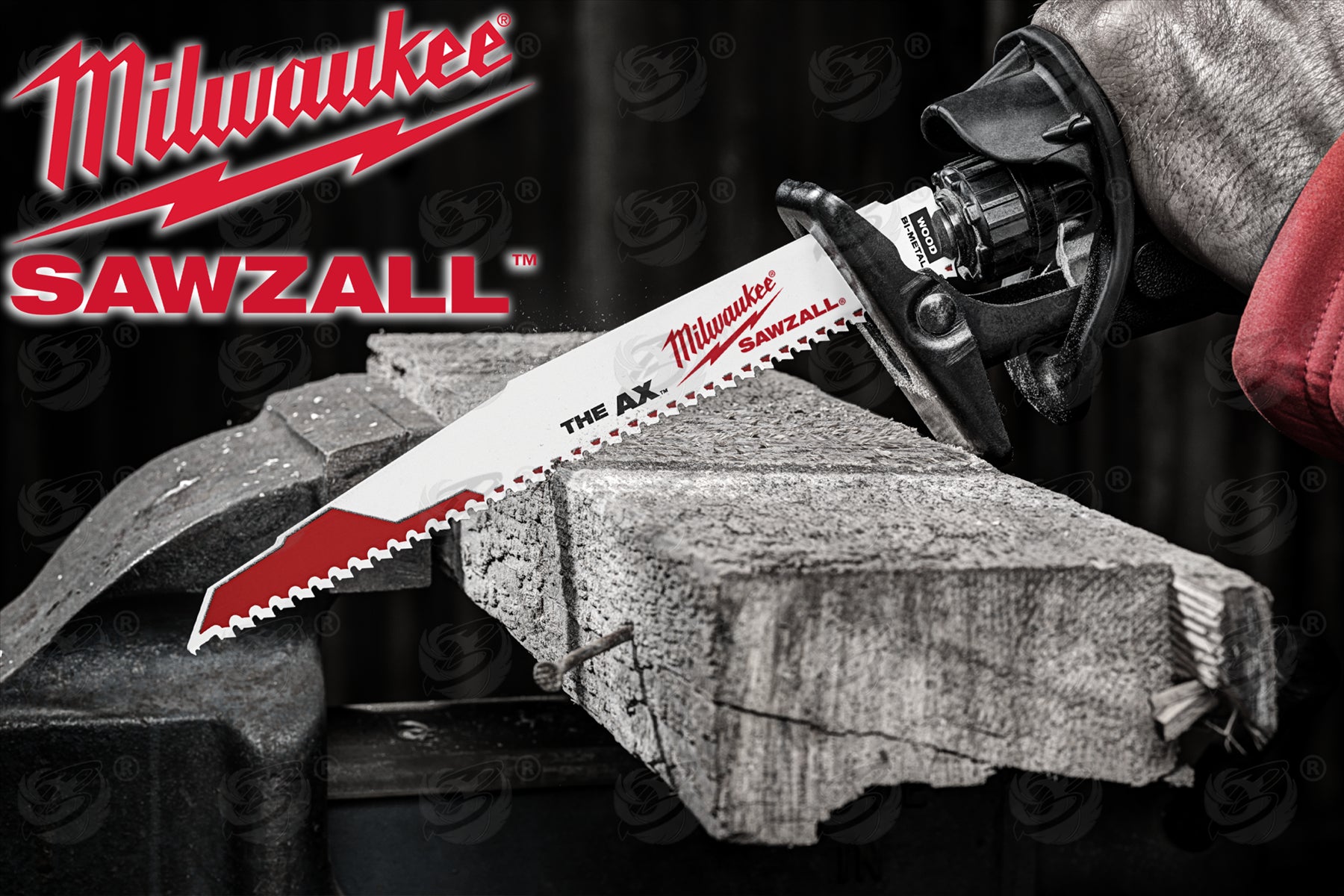 MILWAUKEE SAWZALL RECIPROCATING SAW BLADE 230mm x 5TPI WOOD SAW BLADES ( THE AX ) ( x 5 )