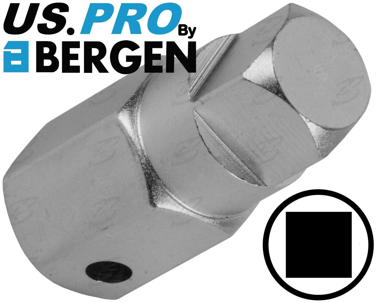 US Pro 12 Piece 3/8" Drive Drain Plug Key Set 3096