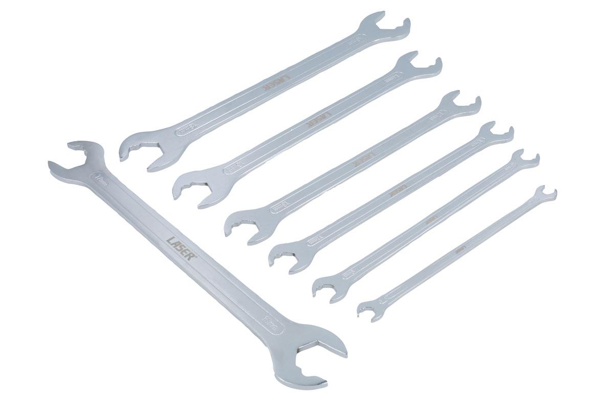 Laser 7 Piece Ultra Thin Ratcheting Action Spanners 8521