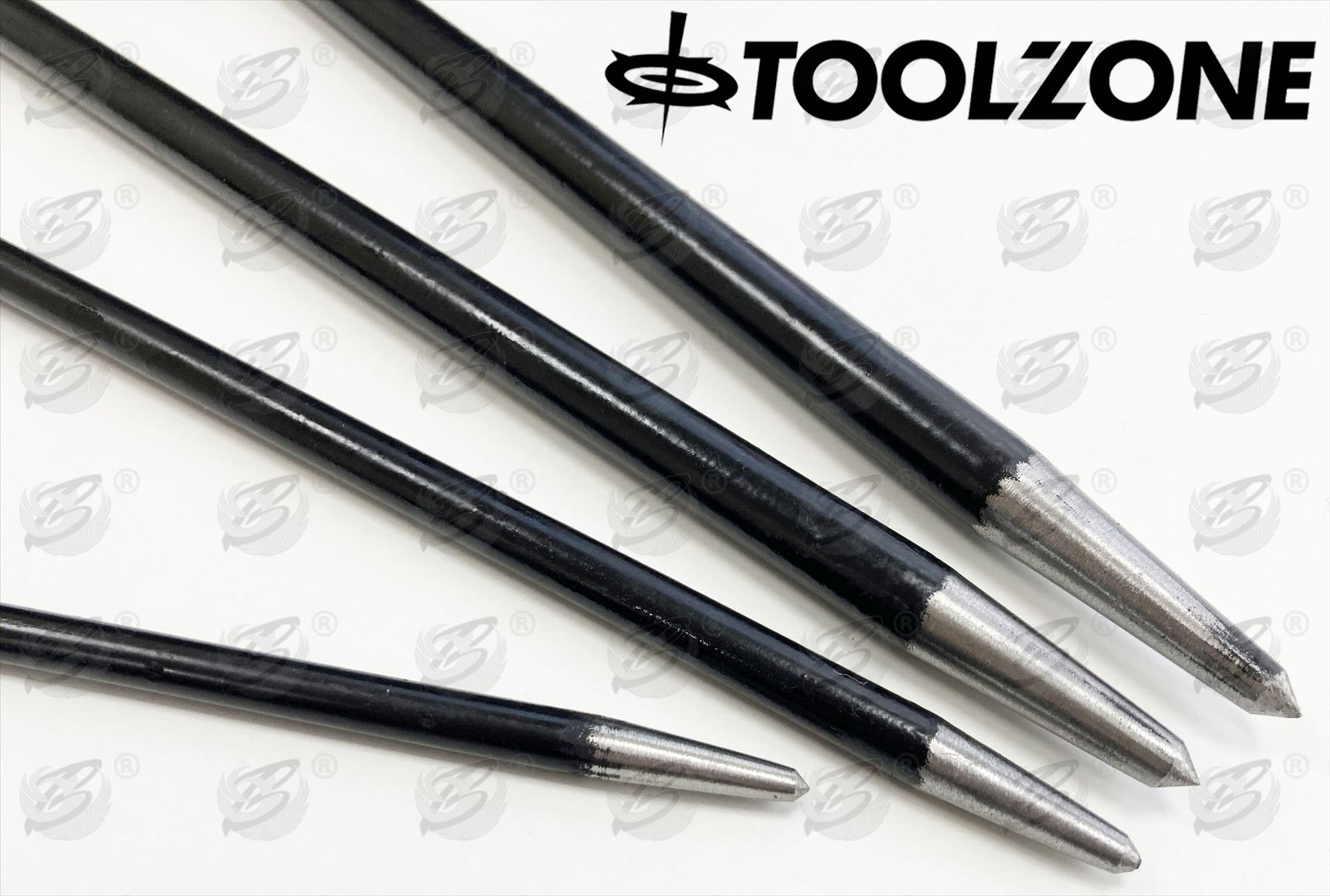 TOOLZONE 4PCS HEEL & TOE PRY BARS ( PODGER BARS )