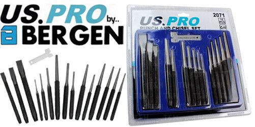 US PRO 16PCS PUNCH & CHISEL SET