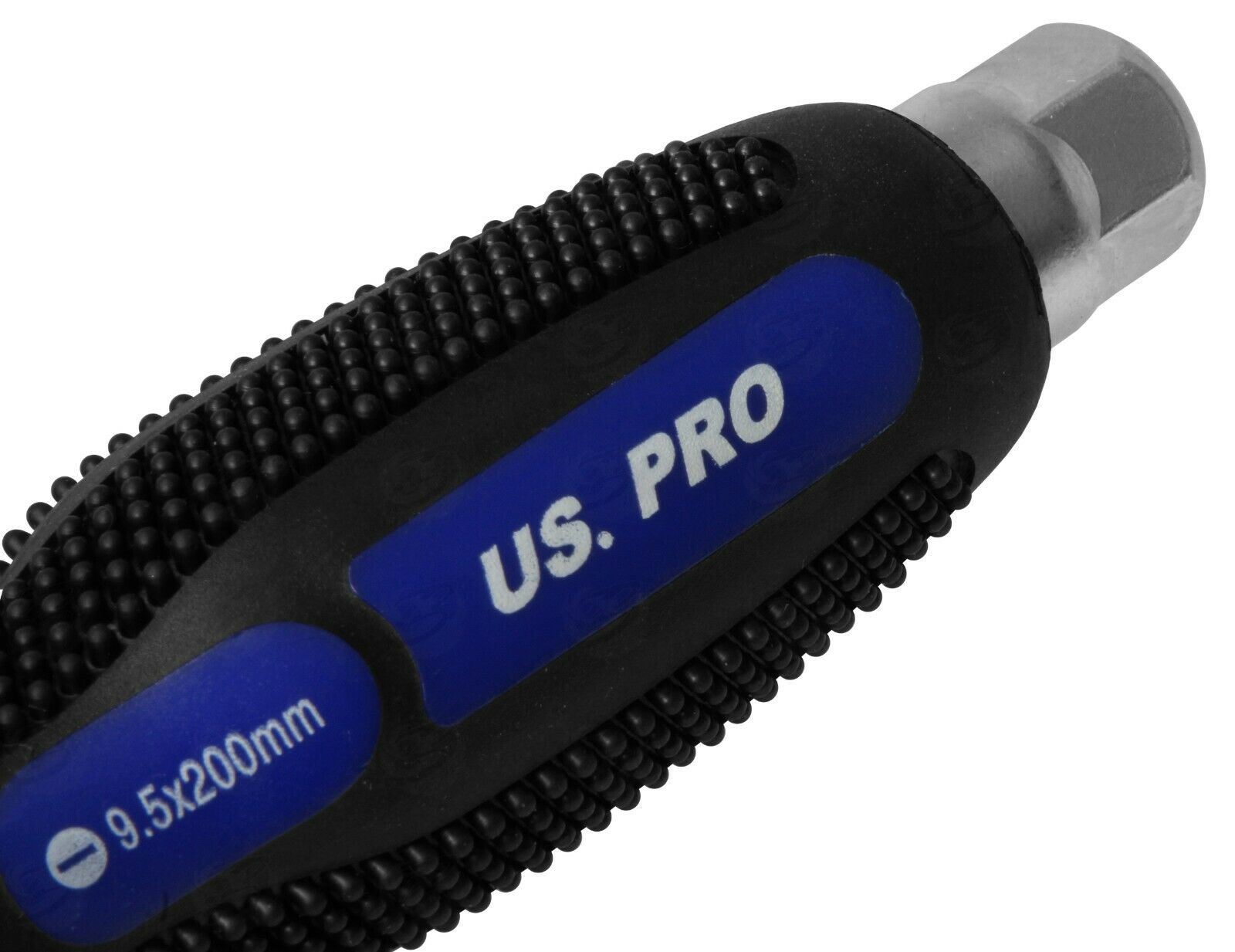 US PRO 12PCS MAGNETIC GO THROUGH SCREWDRIVER SET ( SLOTTED - PHILLIPS )