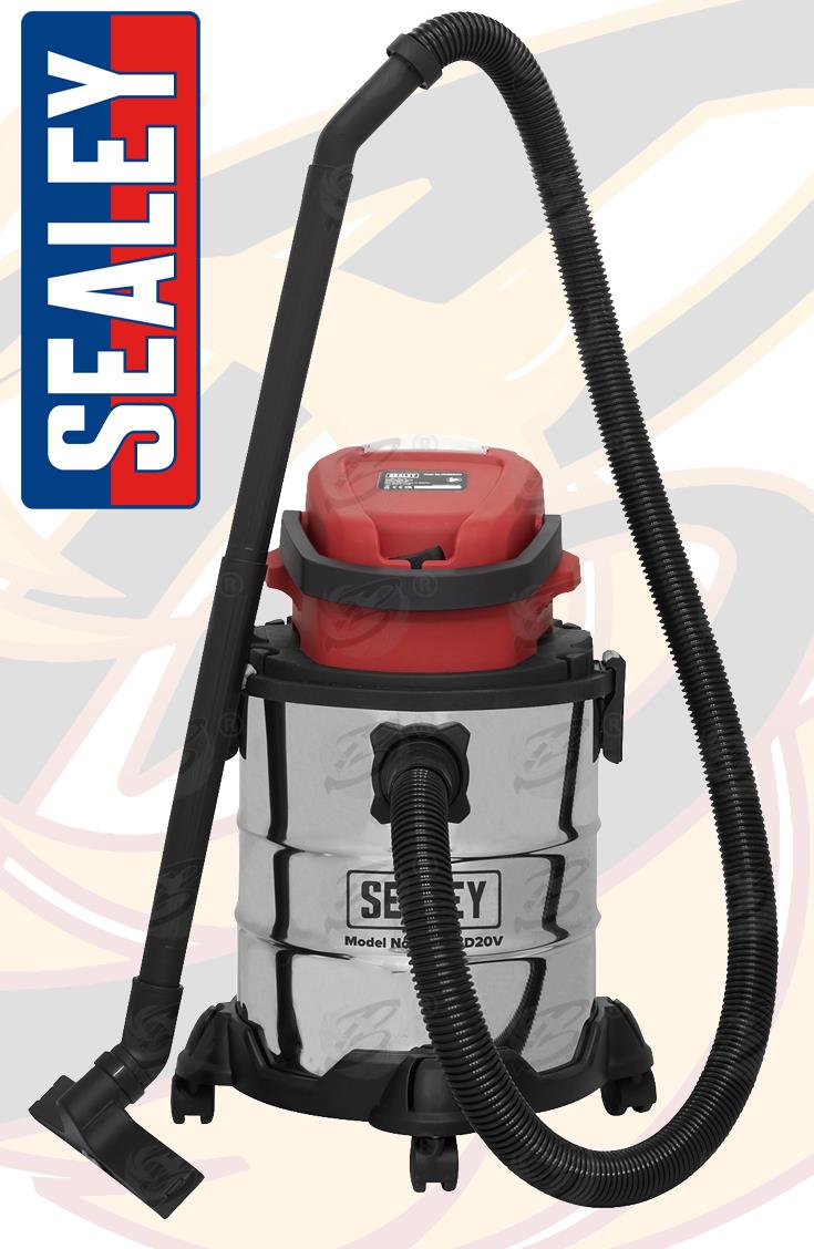 SEALEY CORDLESS WET & DRY VACUUM CLEANER 20V 4AH