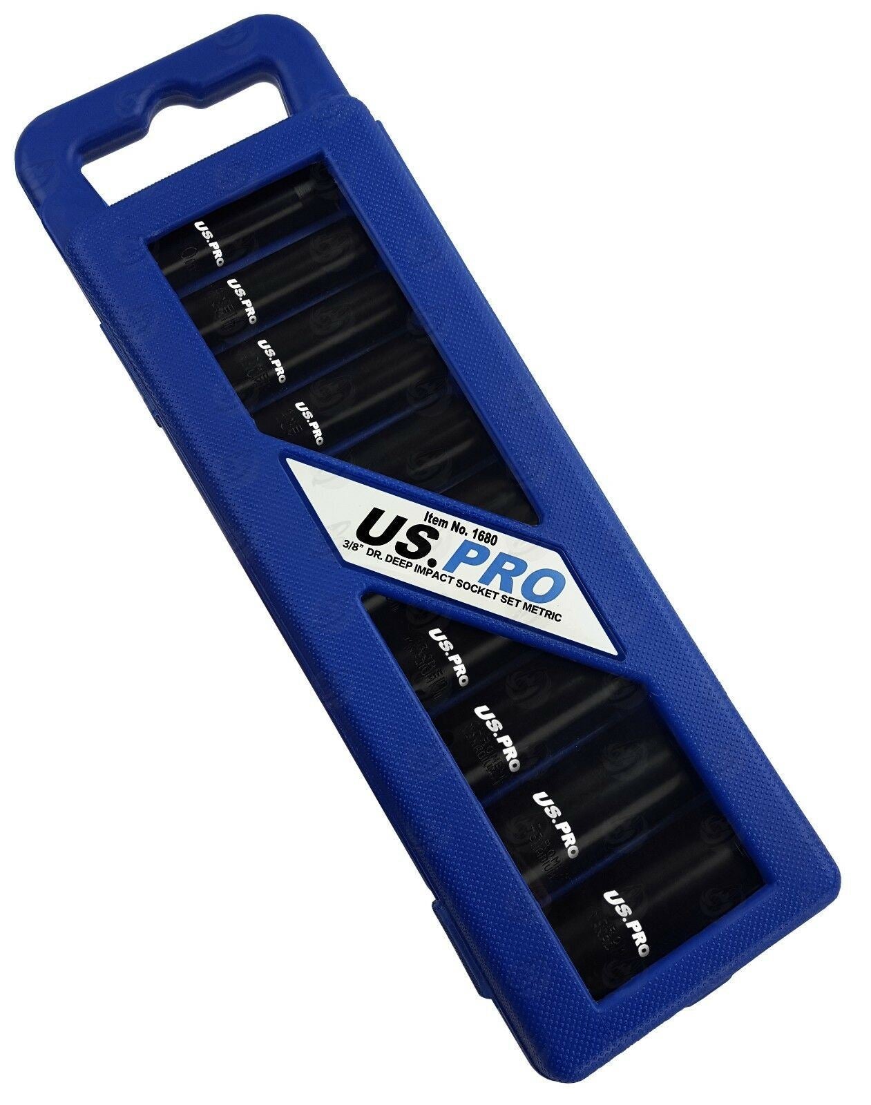 US PRO 10PCS 3/8" DRIVE 6 POINT DEEP IMPACT SOCKETS 10MM - 24MM