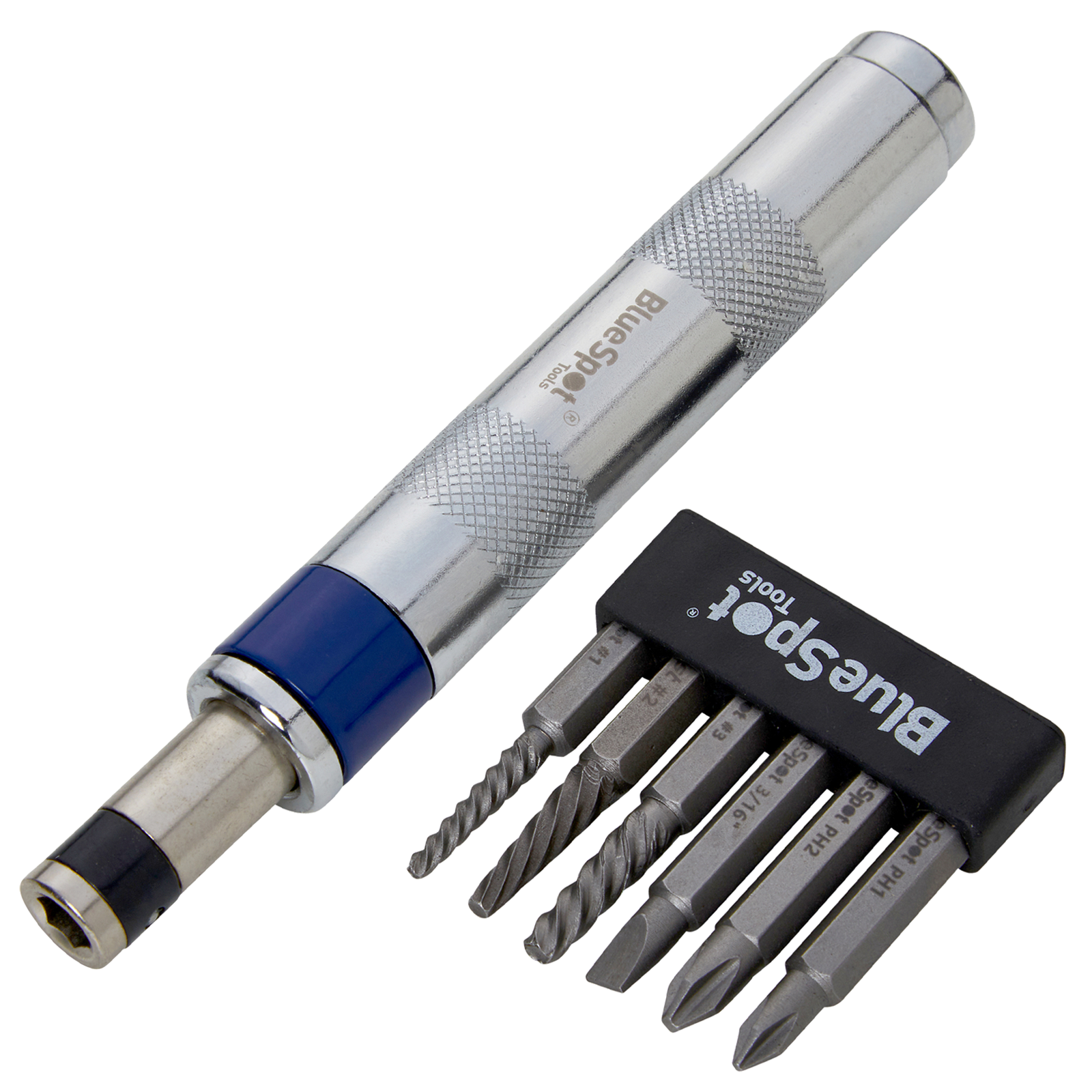 BLUESPOT 1/4" IMPACT DRIVER AND EXTRACTOR SET