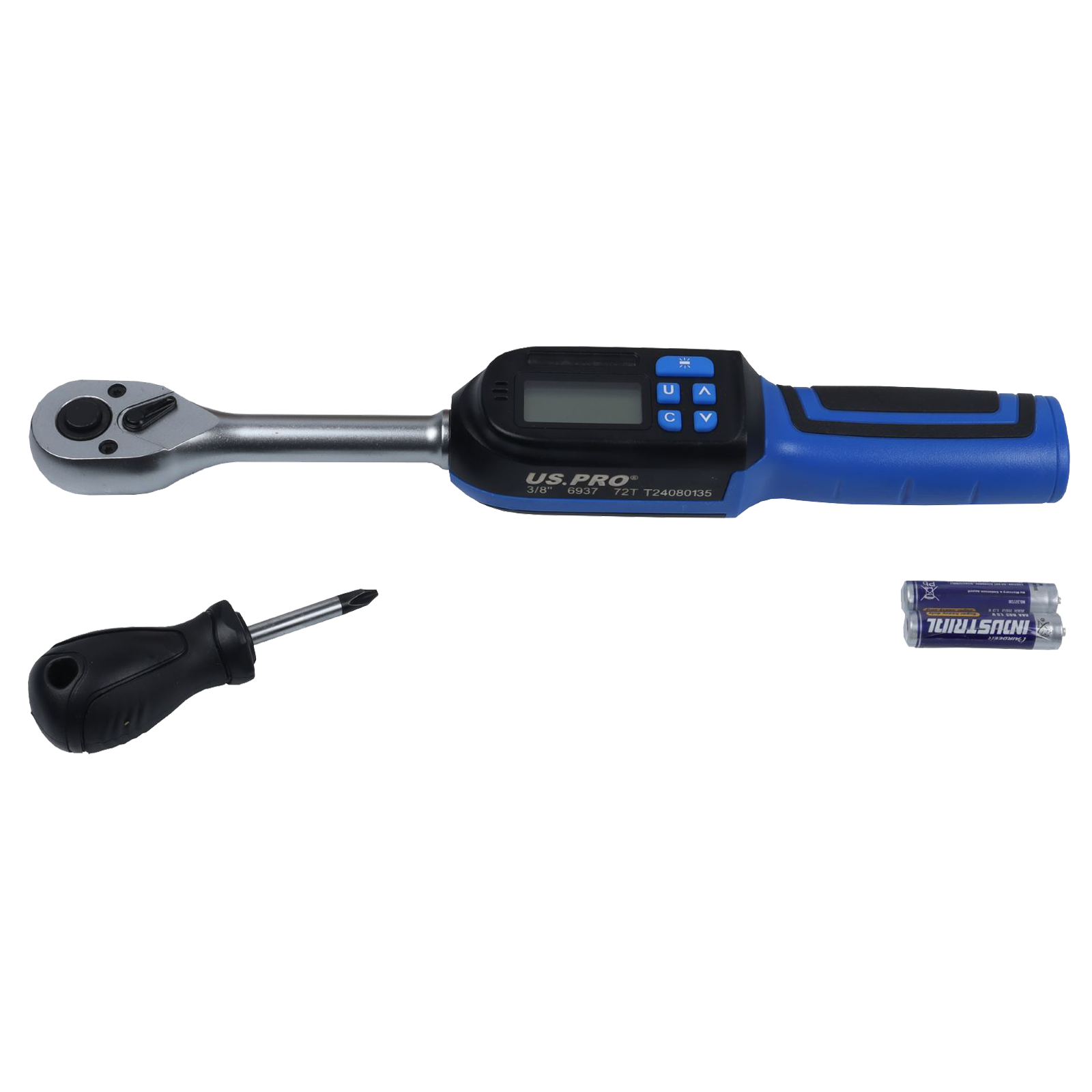 US Pro 3/8" Drive Digital Short Shank Torque Wrench 3-60Nm 6937