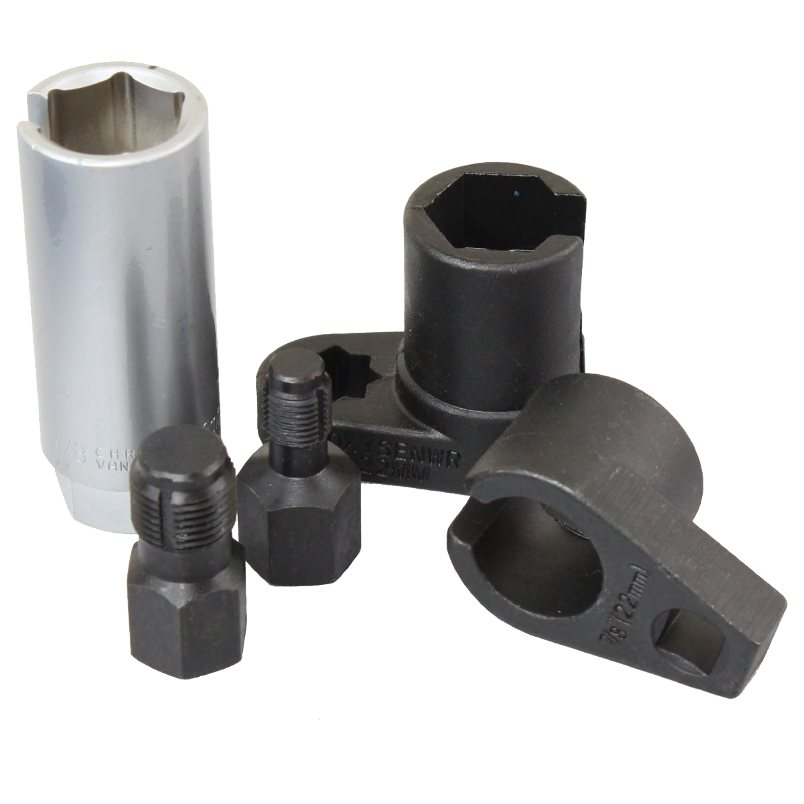 US PRO 5PC OXYGEN LAMBDA SENSOR SOCKET & THREAD CHASERS SET