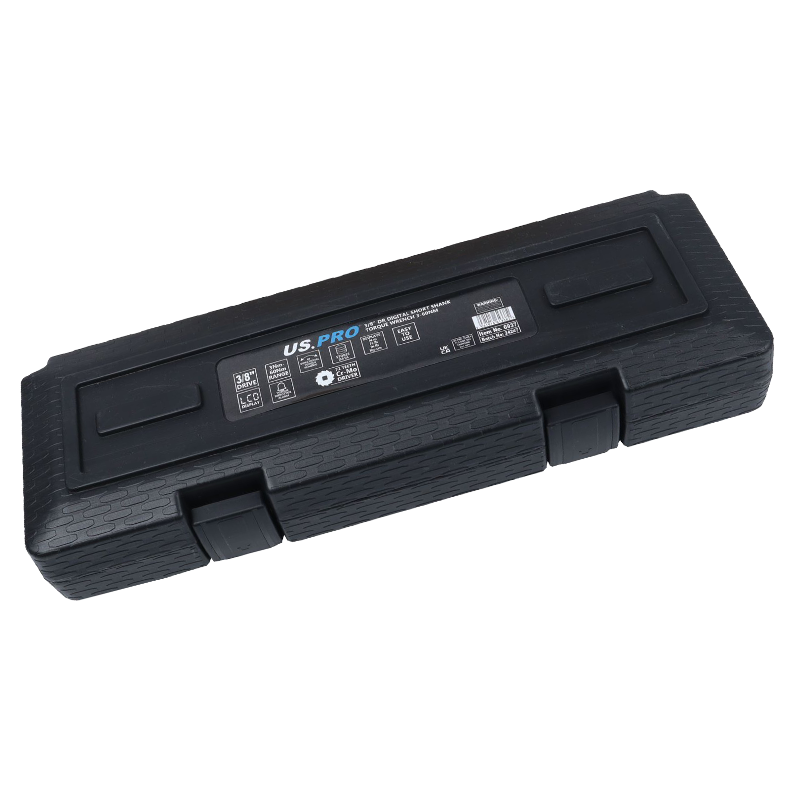 US Pro 3/8" Drive Digital Short Shank Torque Wrench 3-60Nm 6937