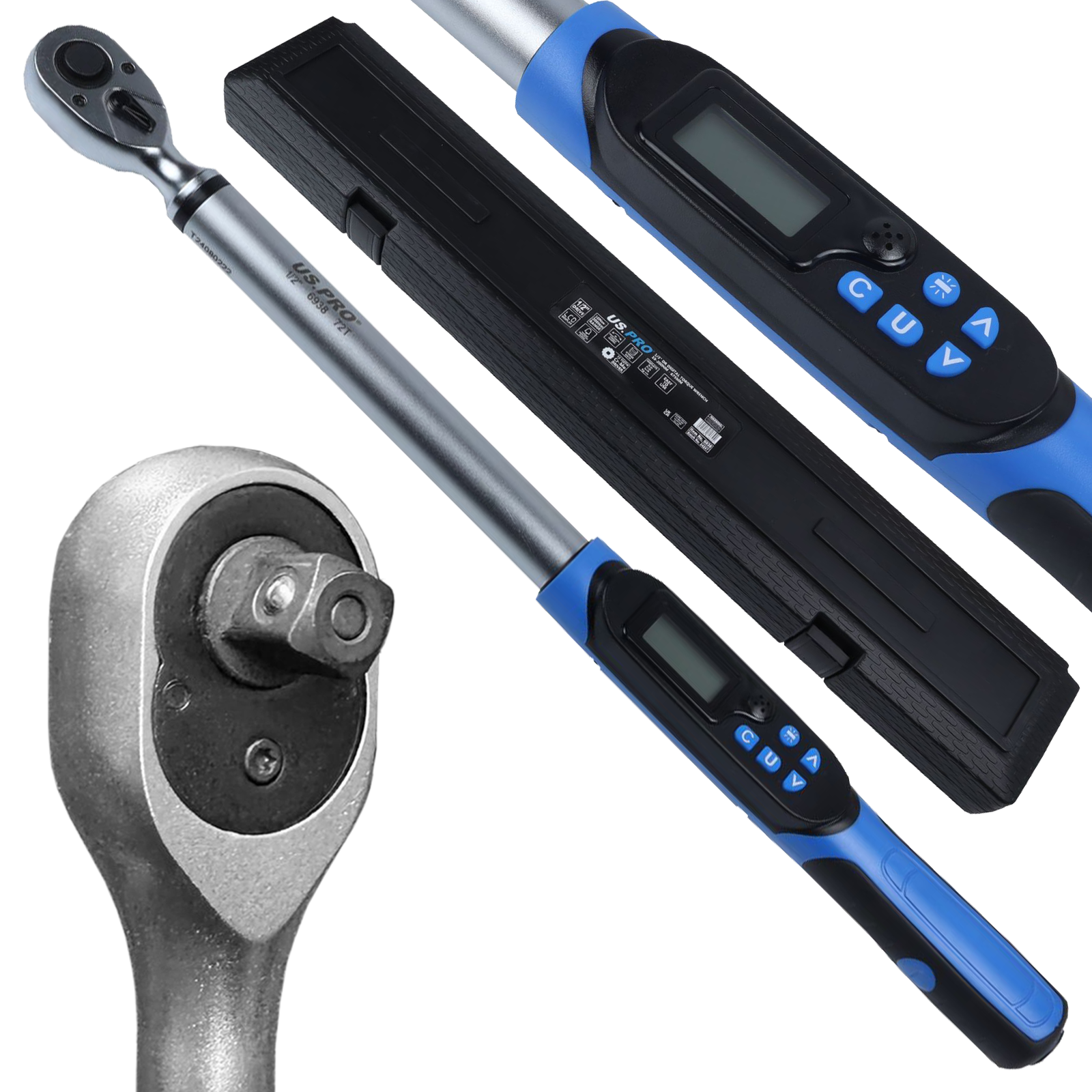 US Pro 1/2" Drive Digital Torque Wrench 10-200Nm ( 6938 )