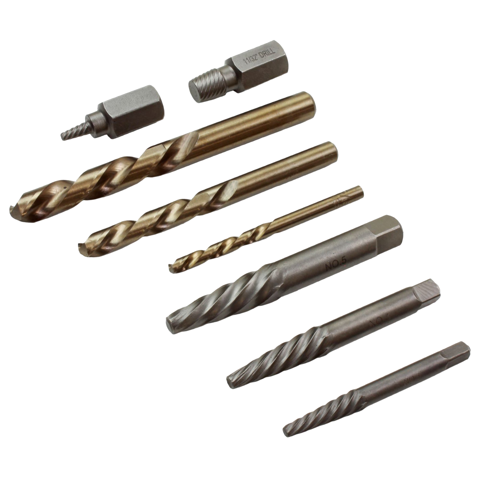 US Pro 35 Piece Master Screw Extractor Set With Left Hand Drill Bits 2694