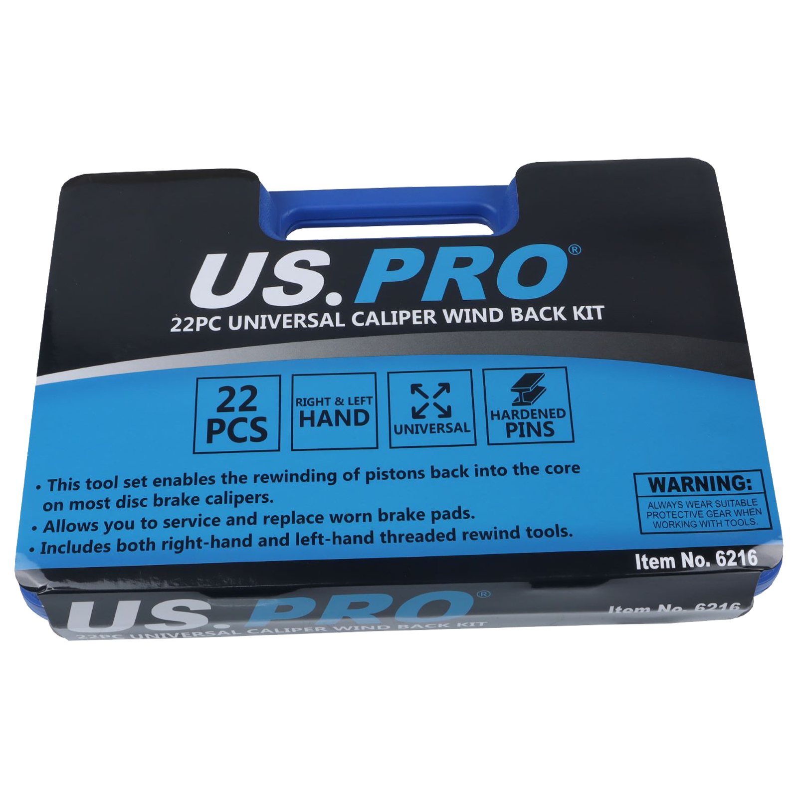 US Pro 22 Piece Universal Caliper Wind Back Kit 6216