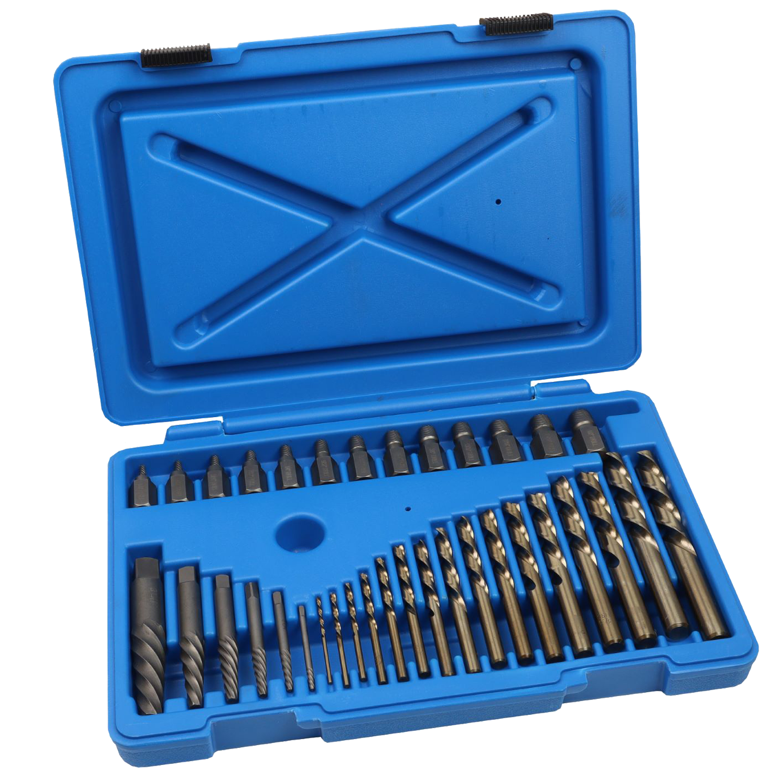 US Pro 35 Piece Master Screw Extractor Set With Left Hand Drill Bits 2694