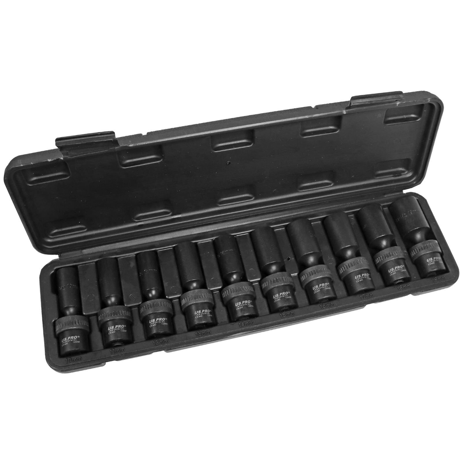 US Pro 10 Piece 3/8" Drive Swivel Impact Deep Sockets ( 3970 )