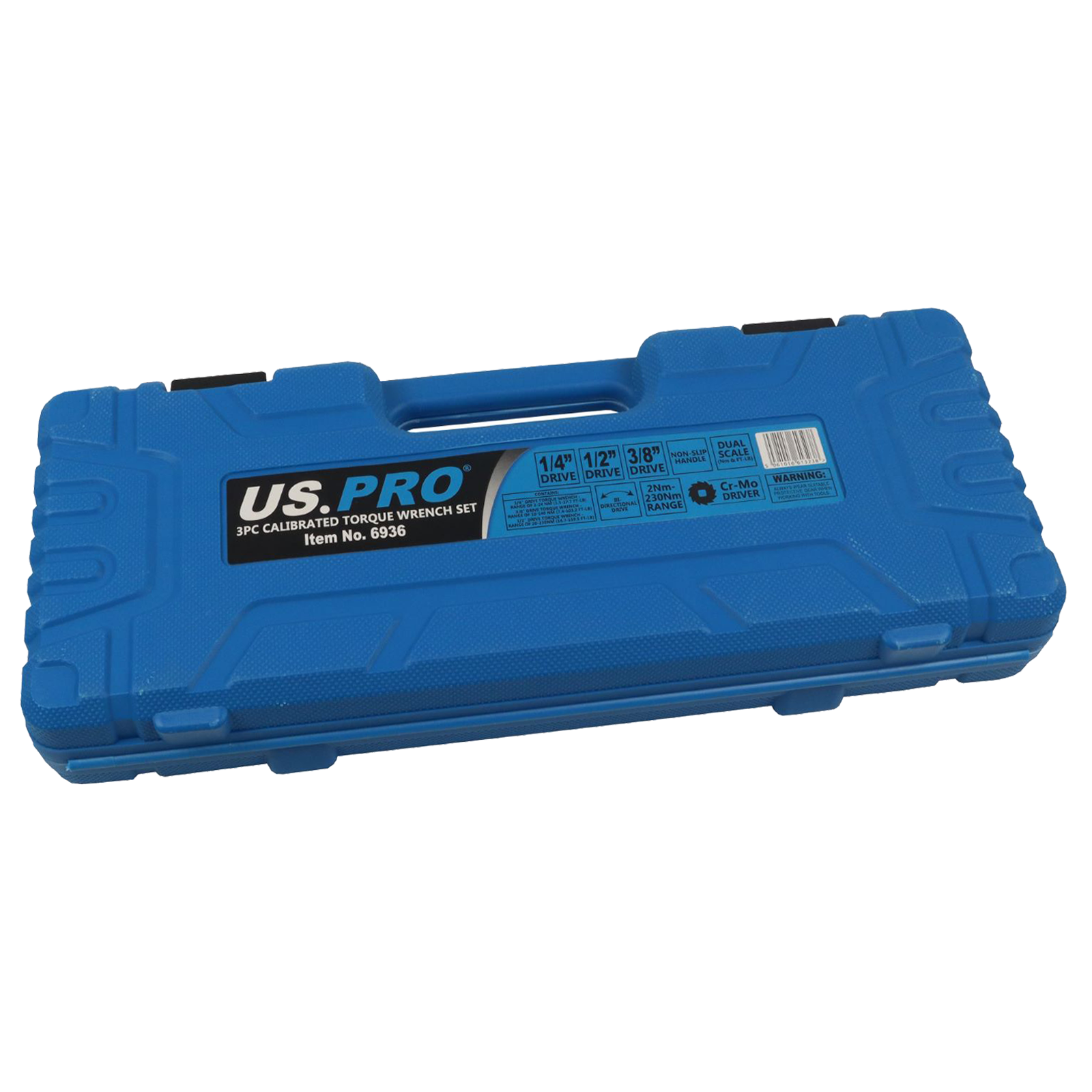 US Pro 3 Piece Calibrated Torque Wrench Set - 2-230Nm 6936