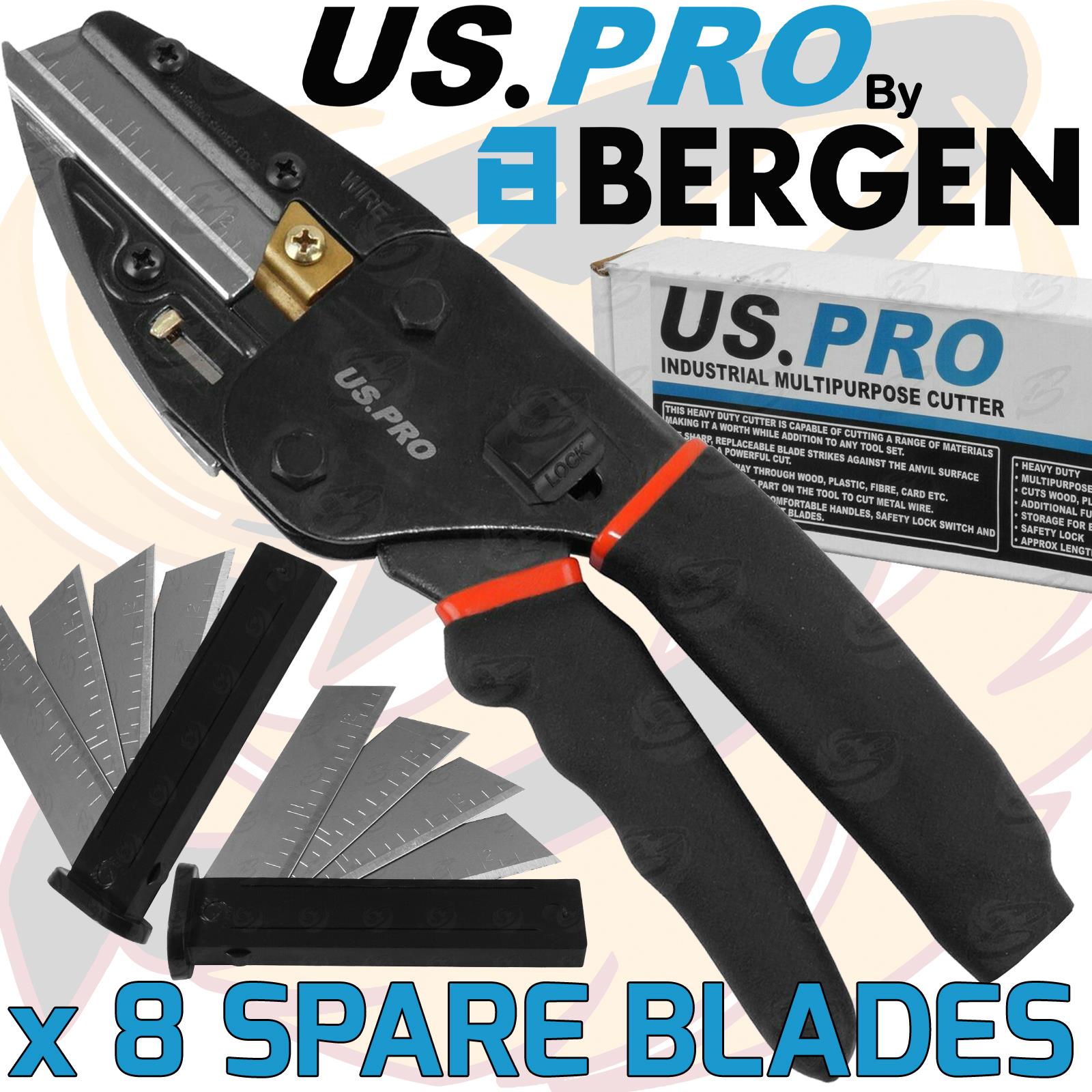US PRO 10" MULTI PURPOSE INDUSTRIAL CUTTERS WITH EXTRA BLADES