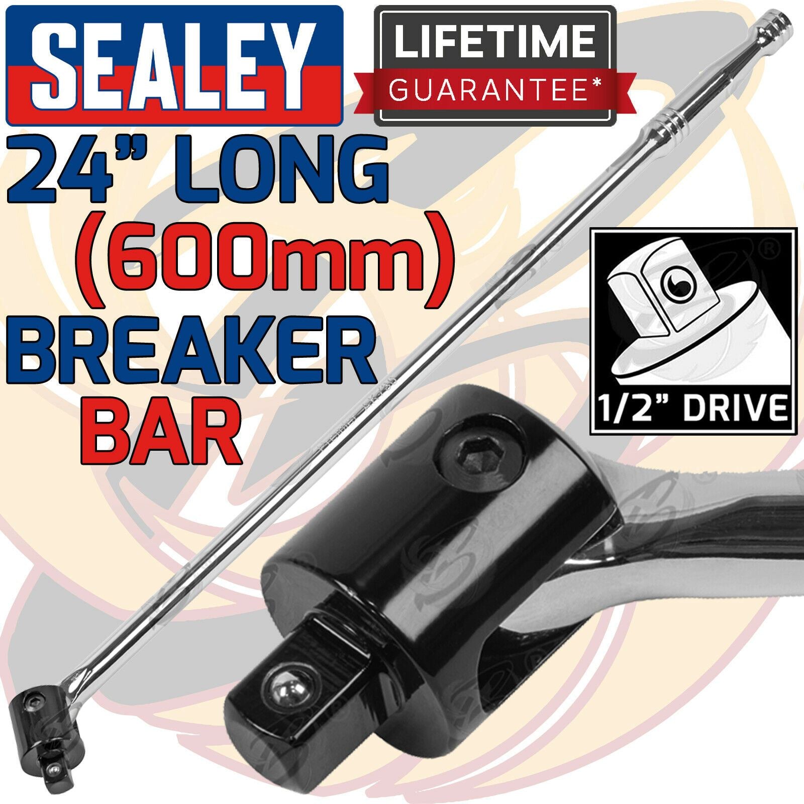 SEALEY 1/2" DRIVE 24" LONG BREAKER BAR