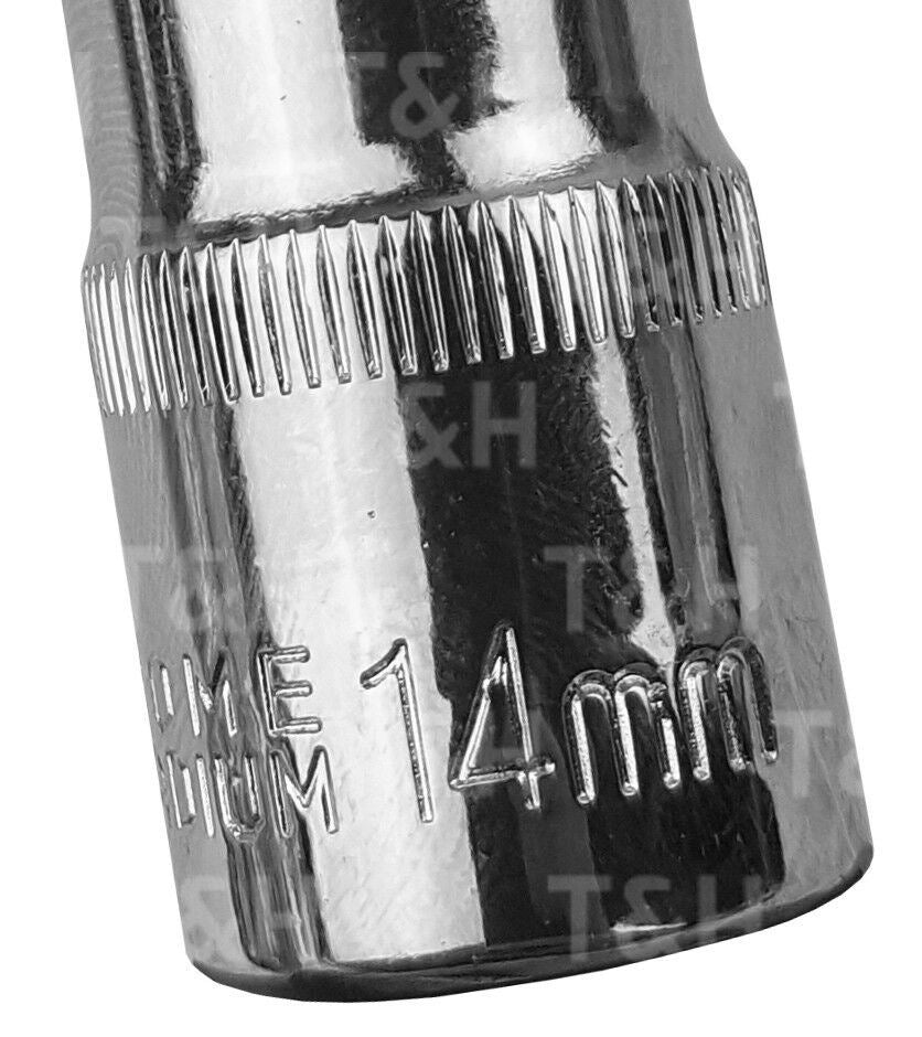 US PRO M14 1/2" DRIVE 100MM LONG SPLINE BIT SOCKET ( SINGLE )