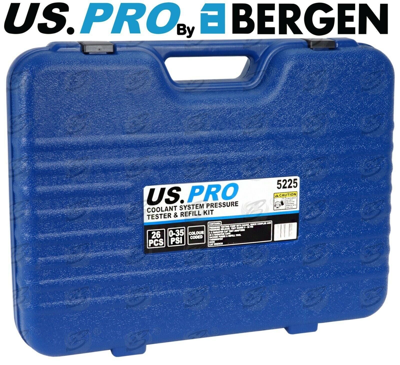 US PRO 26PCS COOLANT SYSTEM PRESSURE TESTER KIT