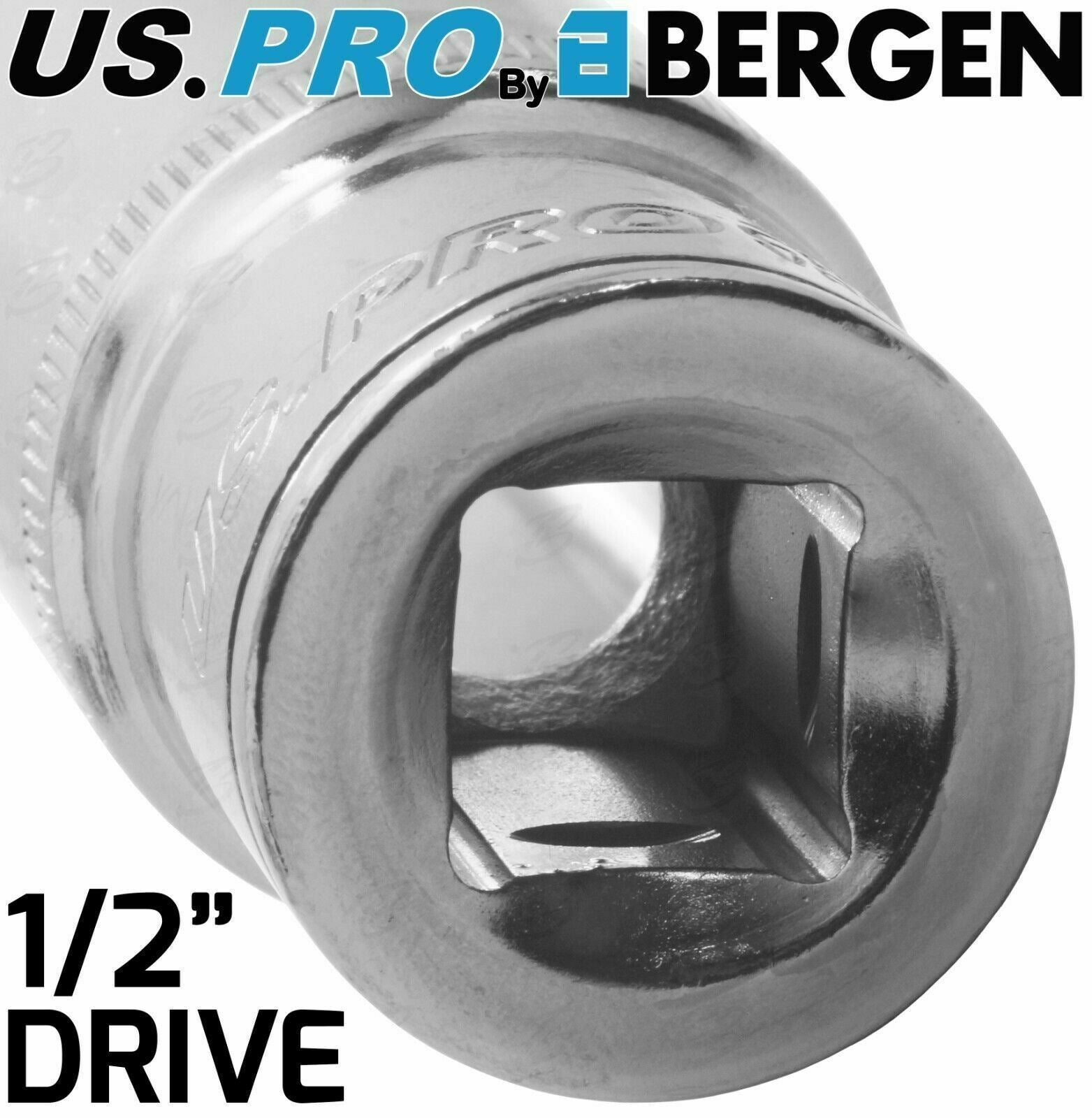 US PRO 42PCS 1/4" & 3/8" & 1/2" DRIVE 6 POINT DEEP SOCKETS 4MM - 24MM