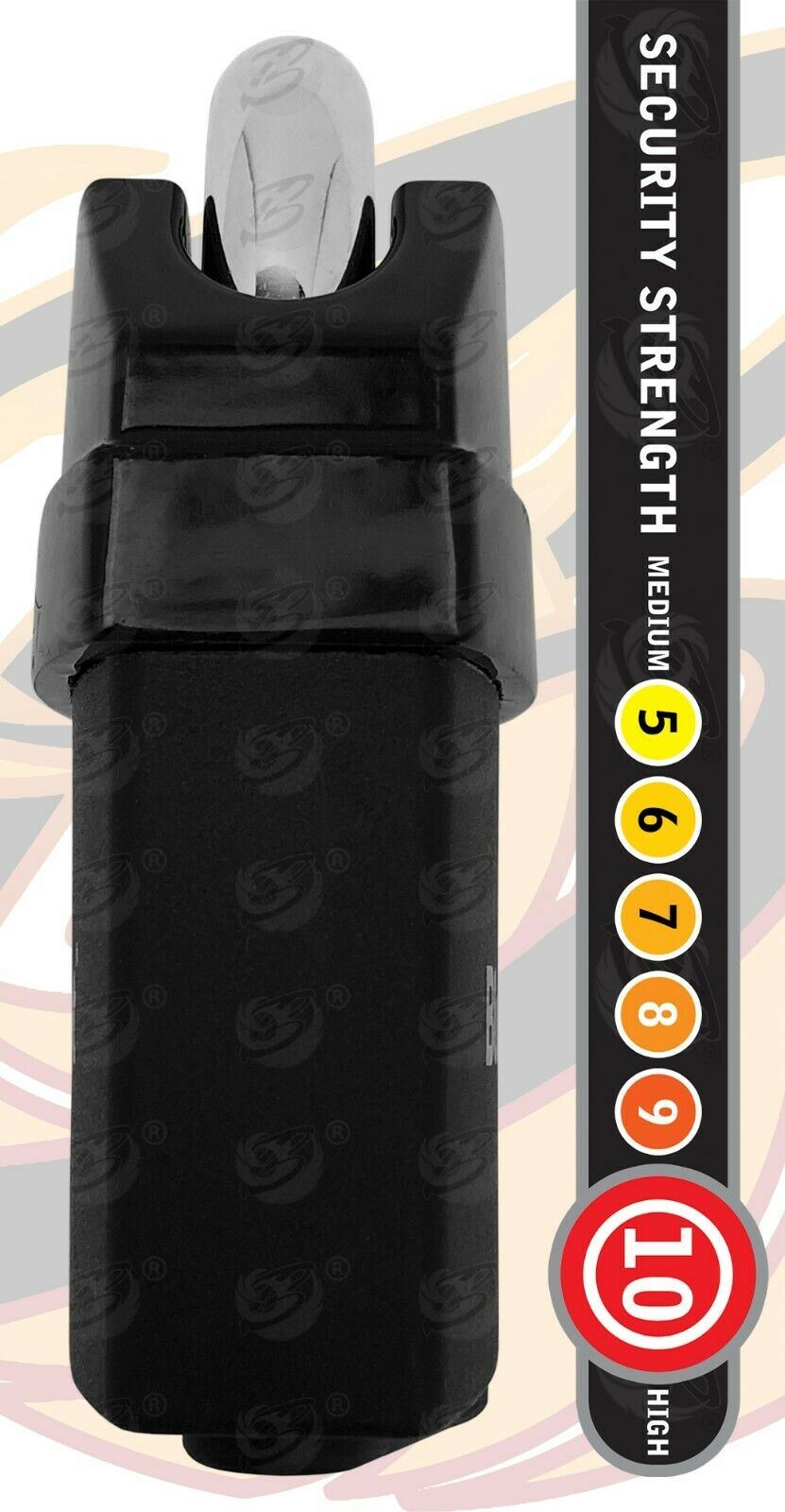 BLUESPOT 6FT LONG 10MM LINKS SECURITY CHAIN WITH 65MM HIGH SECURITY PADLOCK