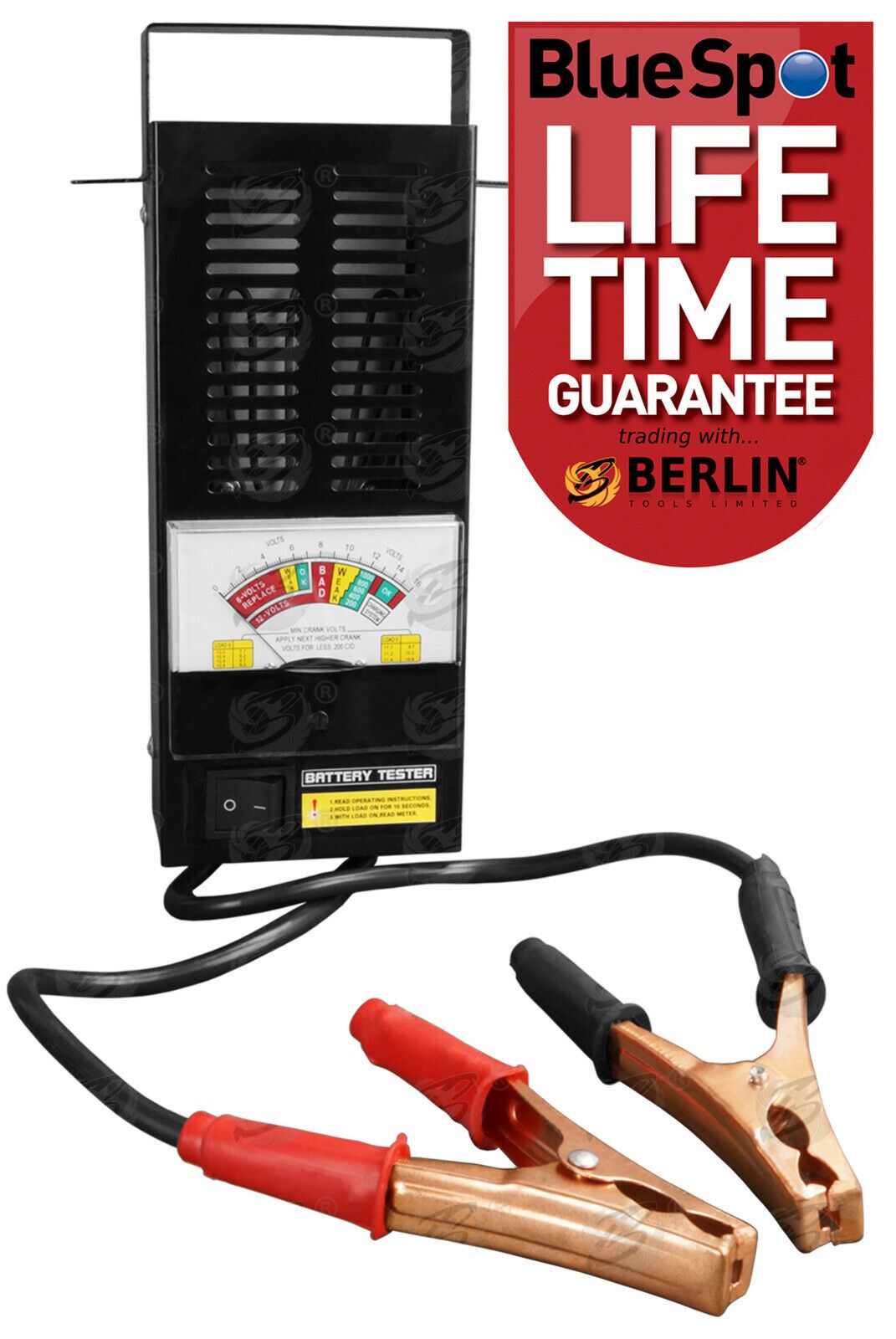 BLUESPOT 6V - 12V 100AMP BATTERY TESTER