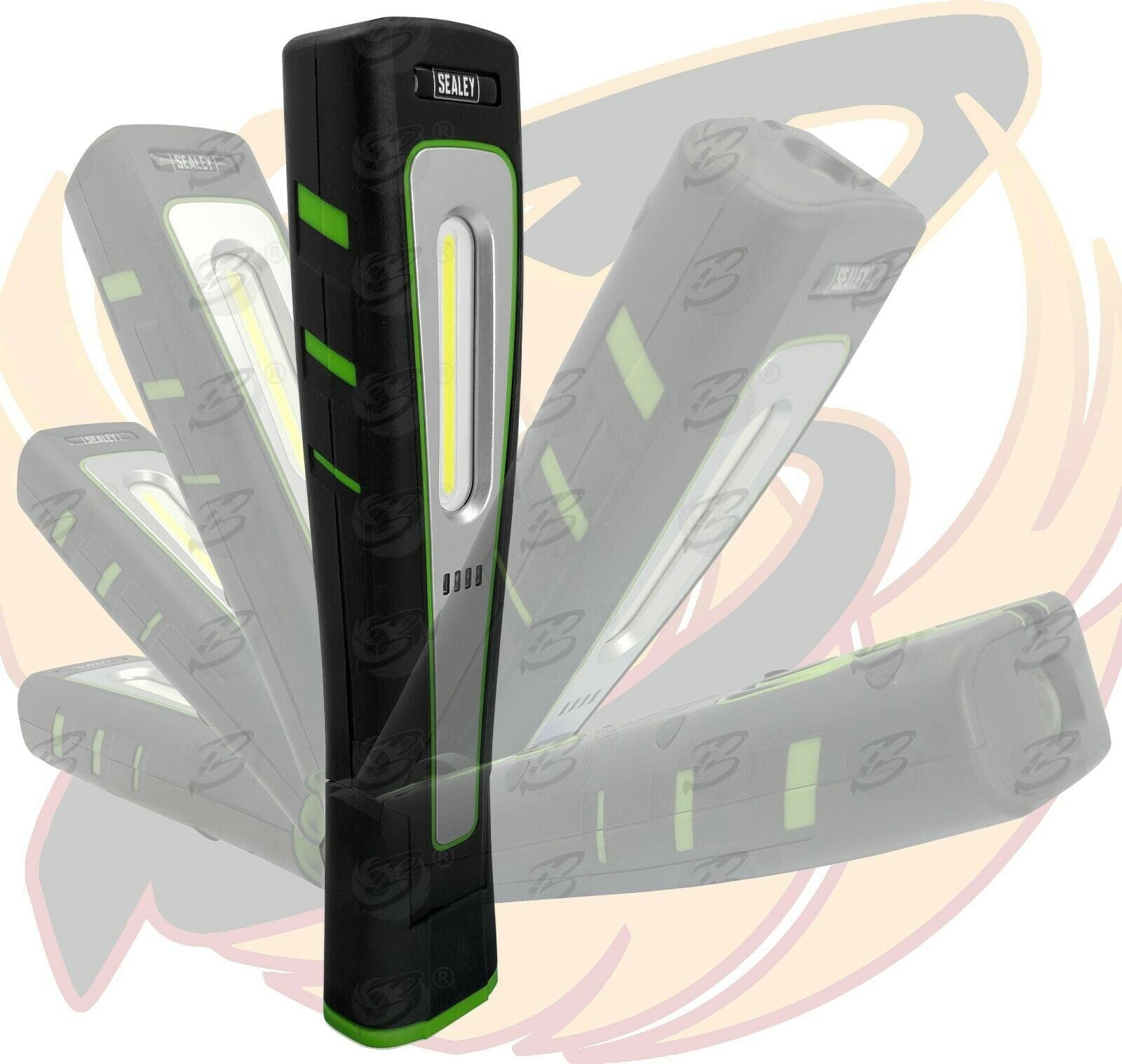 SEALEY WIRELESS CHARGING COB LED WORK LIGHT TORCH LI - ION