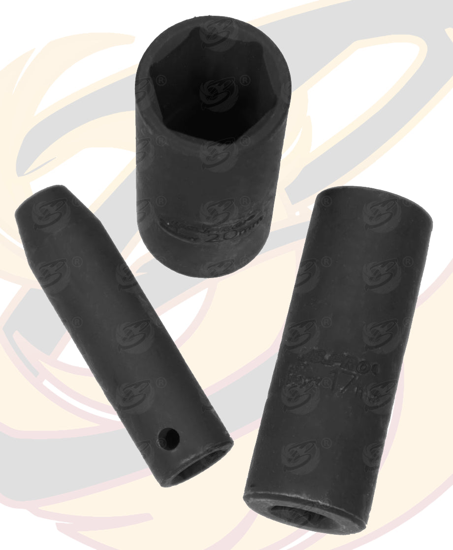 US PRO 15PCS 3/8" DRIVE 6 POINT DEEP IMPACT SOCKETS 8MM - 22MM