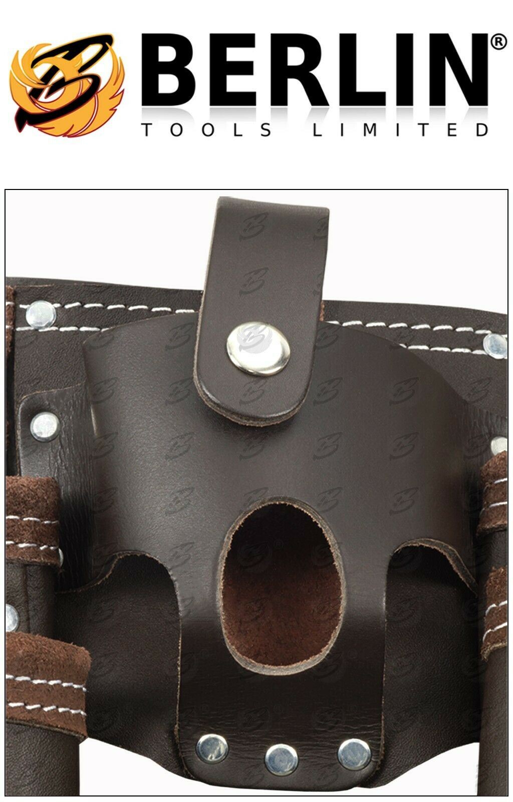 BERLIN 11 POCKET DOUBLE LEATHER WORK BELT