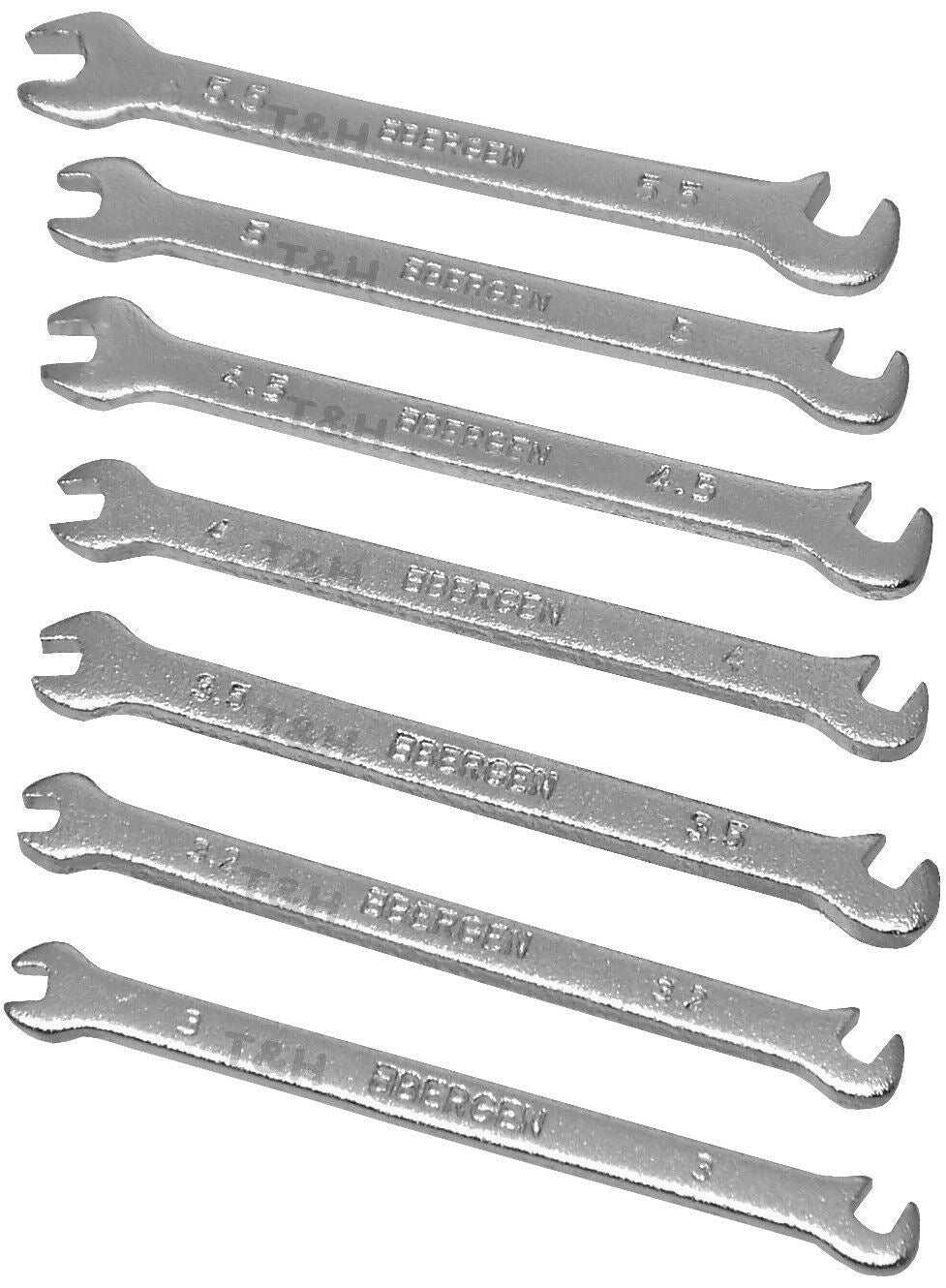 US PRO 7PCS MINI OPEN END SPANNERS 3MM - 5.5MM