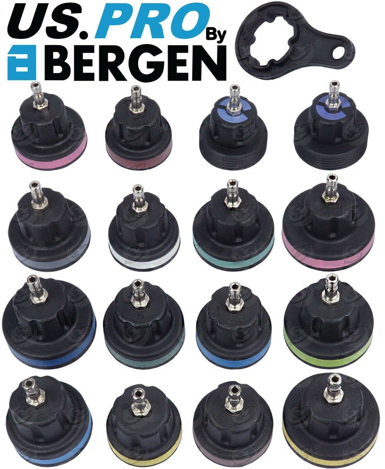 US PRO 26PCS COOLANT SYSTEM PRESSURE TESTER KIT