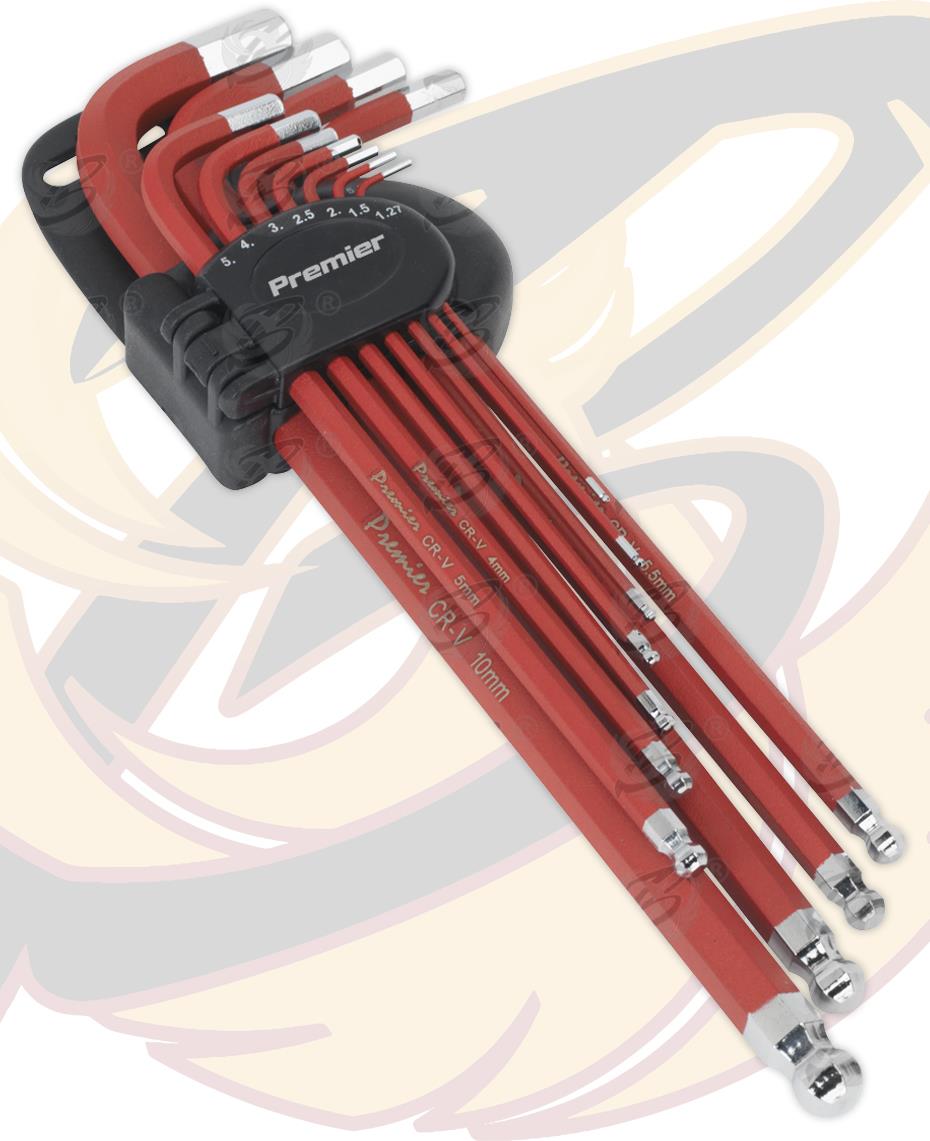 SEALEY 24PCS ANTI SLIP TORX & HEX KEY SET ( H1.27 - H10 ) ( T6 - T50 )