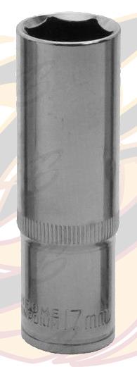US PRO 17MM 3/8" DRIVE 6 POINT DEEP SOCKET ( SINGLE )